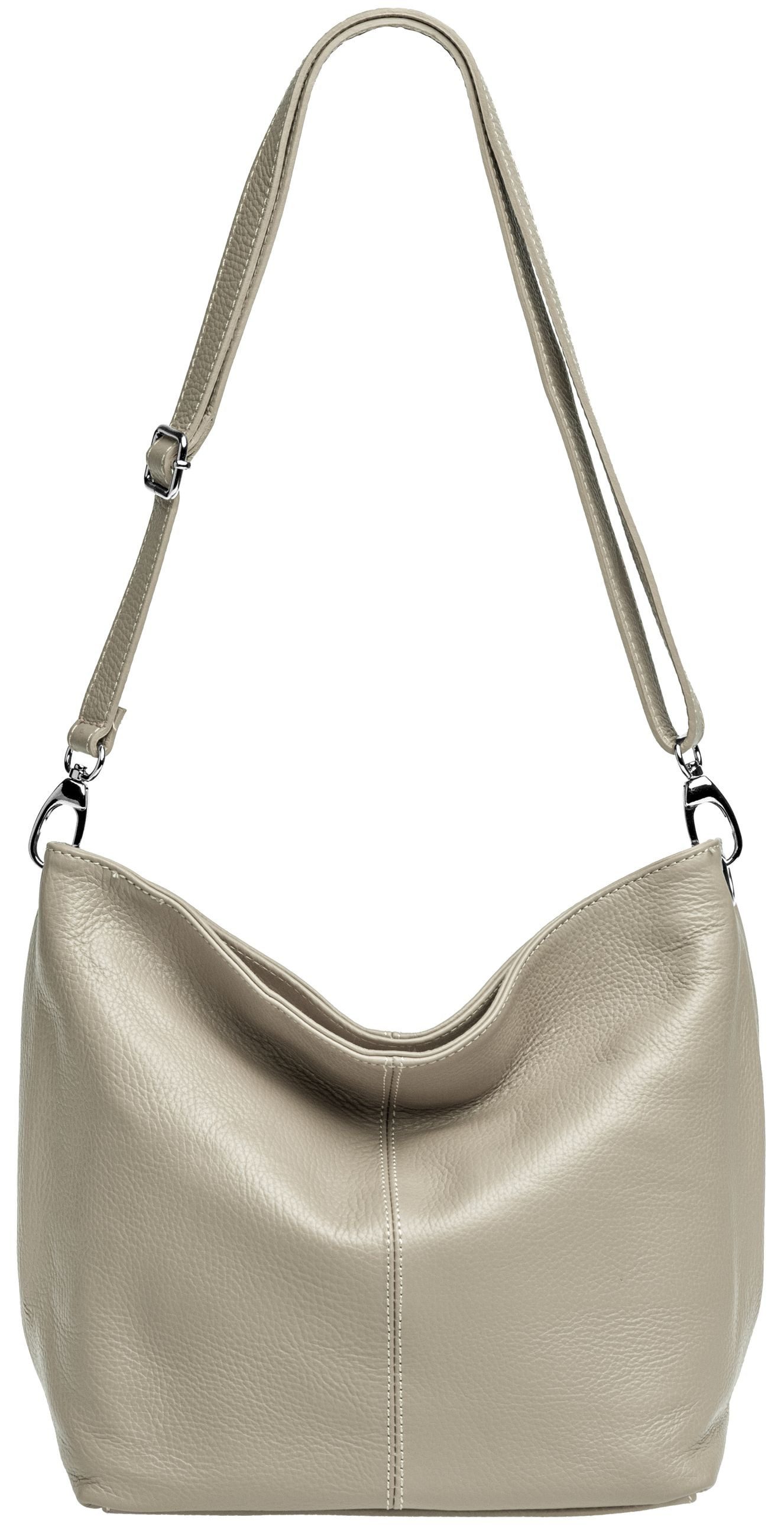 Caspar Schultertasche Klassische Damen Leder Handtasche günstig online kaufen