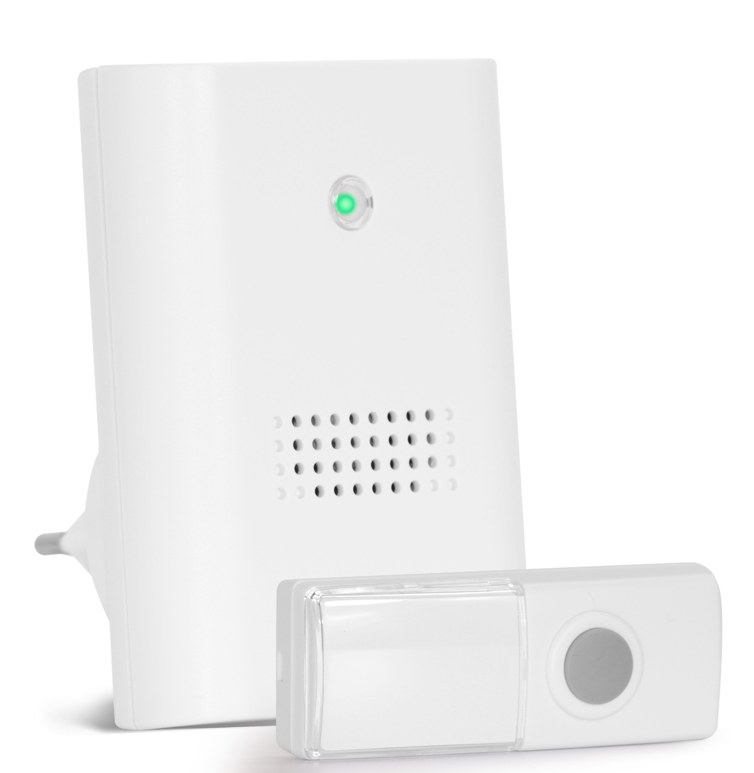 Heidemann Funk-Türgong HEIDEMANN Funkklingel Set HX Piezo I - Klingel mit Nachtlicht - Funk