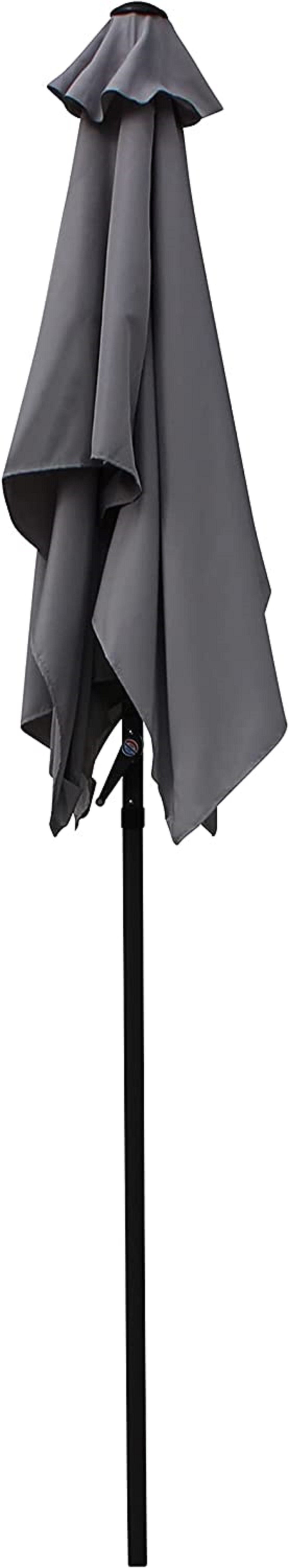 Gardissimo Rechteckschirm Sonnenschirm New Sunny 210 x 140 cm, LxB: 240x210 cm, Spar-Set, 1 Schirm, mit Kurbel knickbar Windauslass UV-Schutz 50+