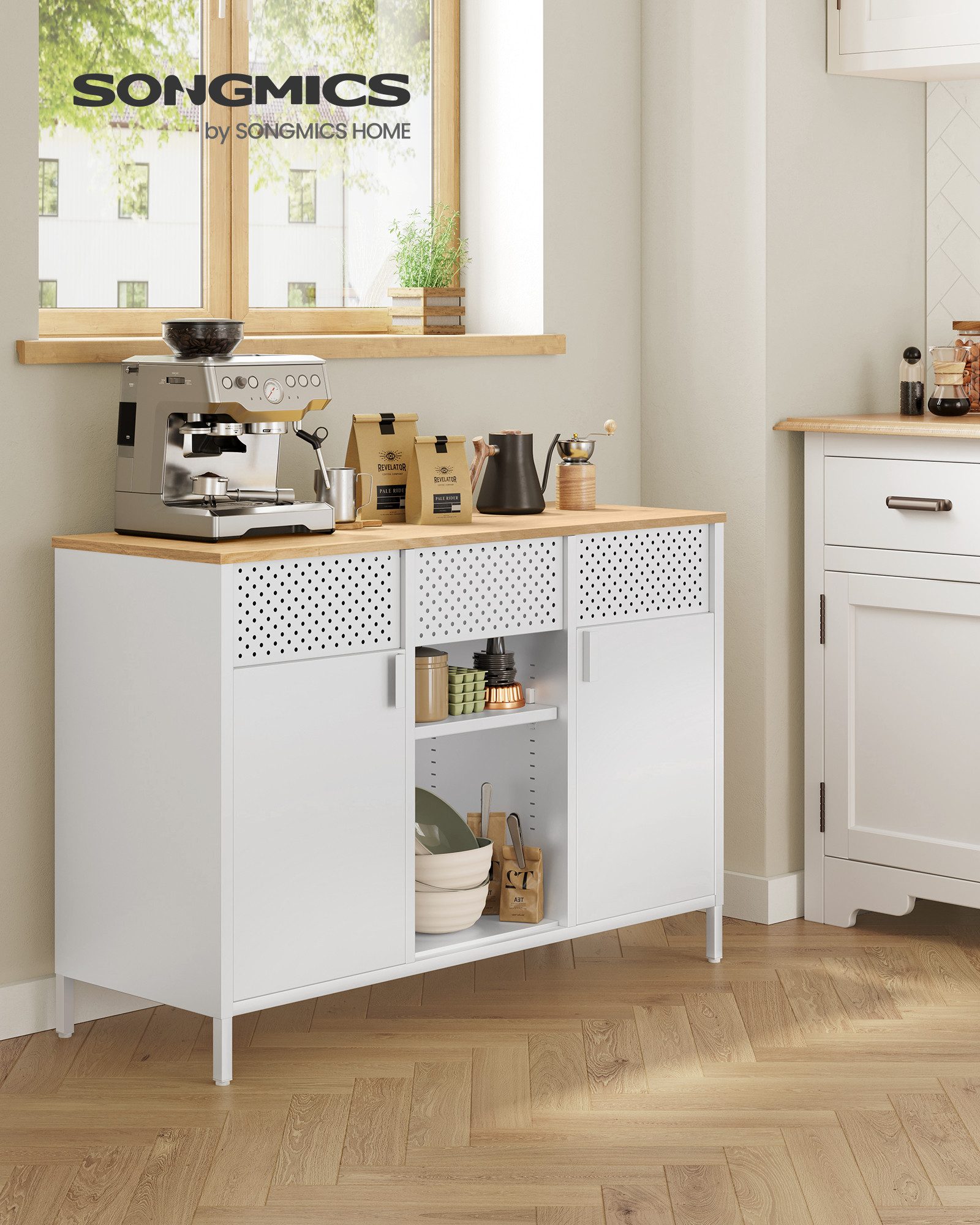 SONGMICS Aktenschrank Aufbewahrungsschrank (Metallschrank, Schrank mit günstig online kaufen