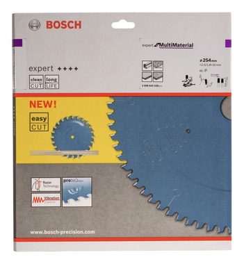 BOSCH Kreissägeblatt, Expert for Multi Material 80Z - 254 x 30 x 2,4 mm