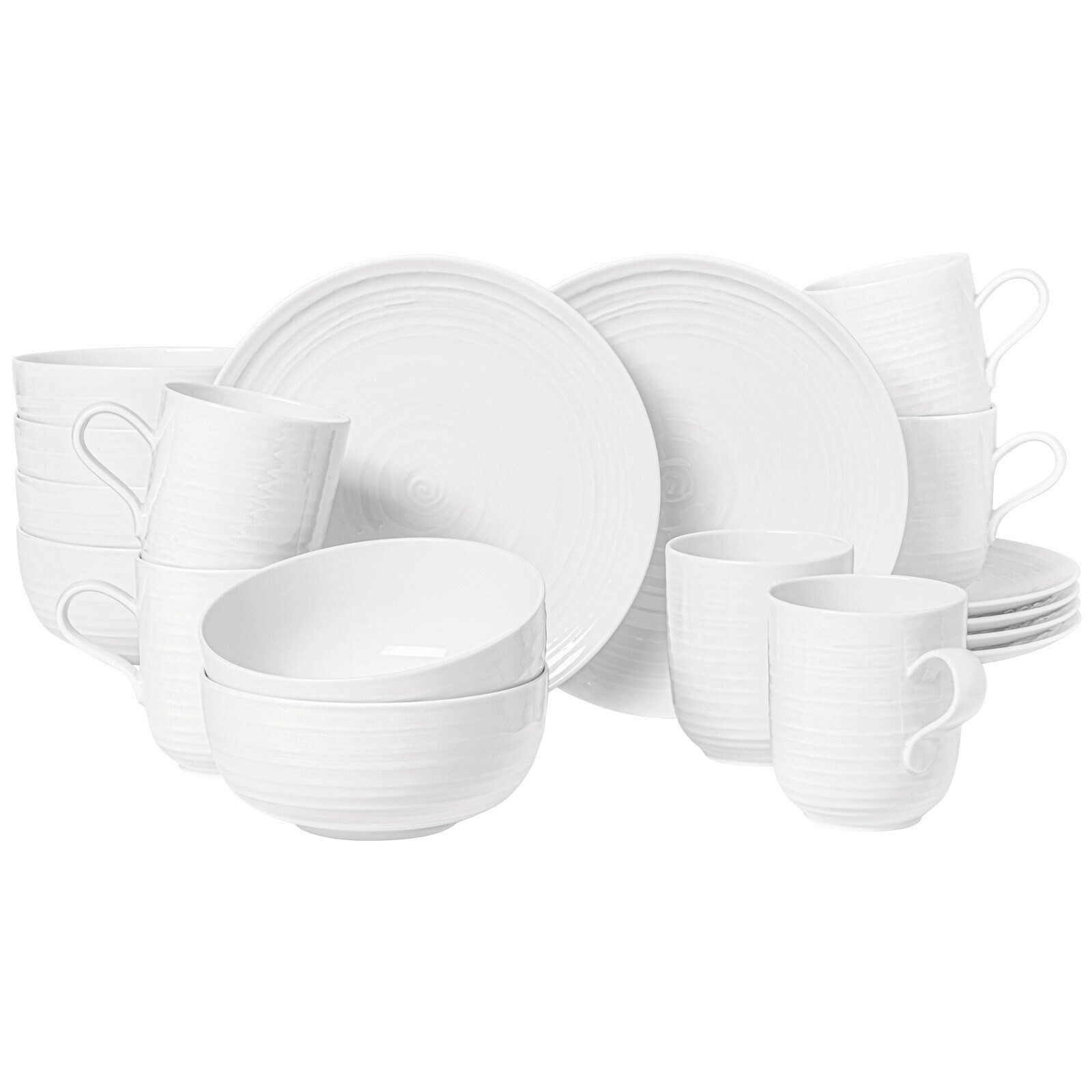 Seltmann Weiden Kombiservice Terra Frühstücks-Set 18er Set (18-tlg), Porzellan