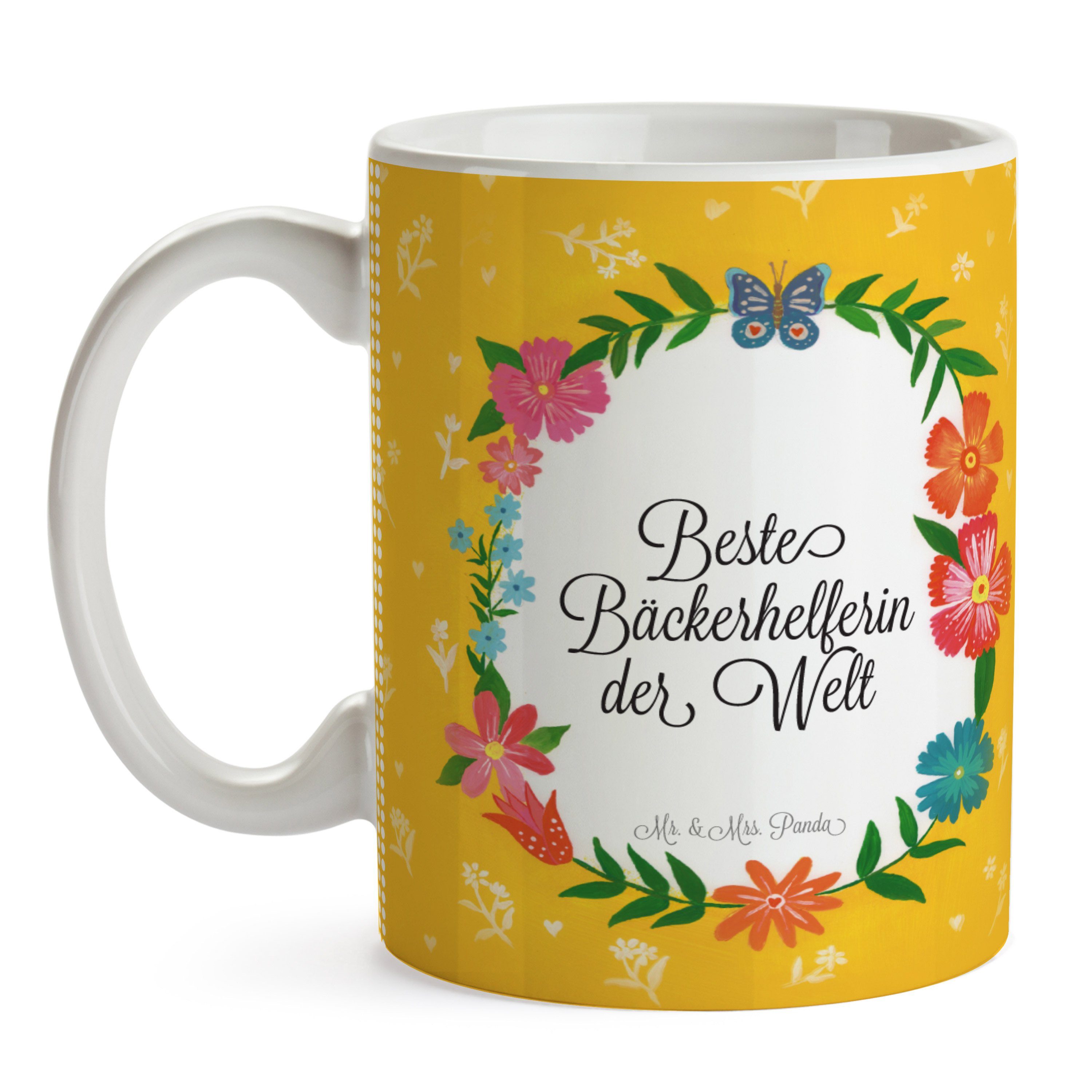 Tasse Geschenk, & Keramik Kaffeetasse, Motive, Mrs. Tasse Panda Ber, Mr. - Ausbildung, Bäckerhelferin