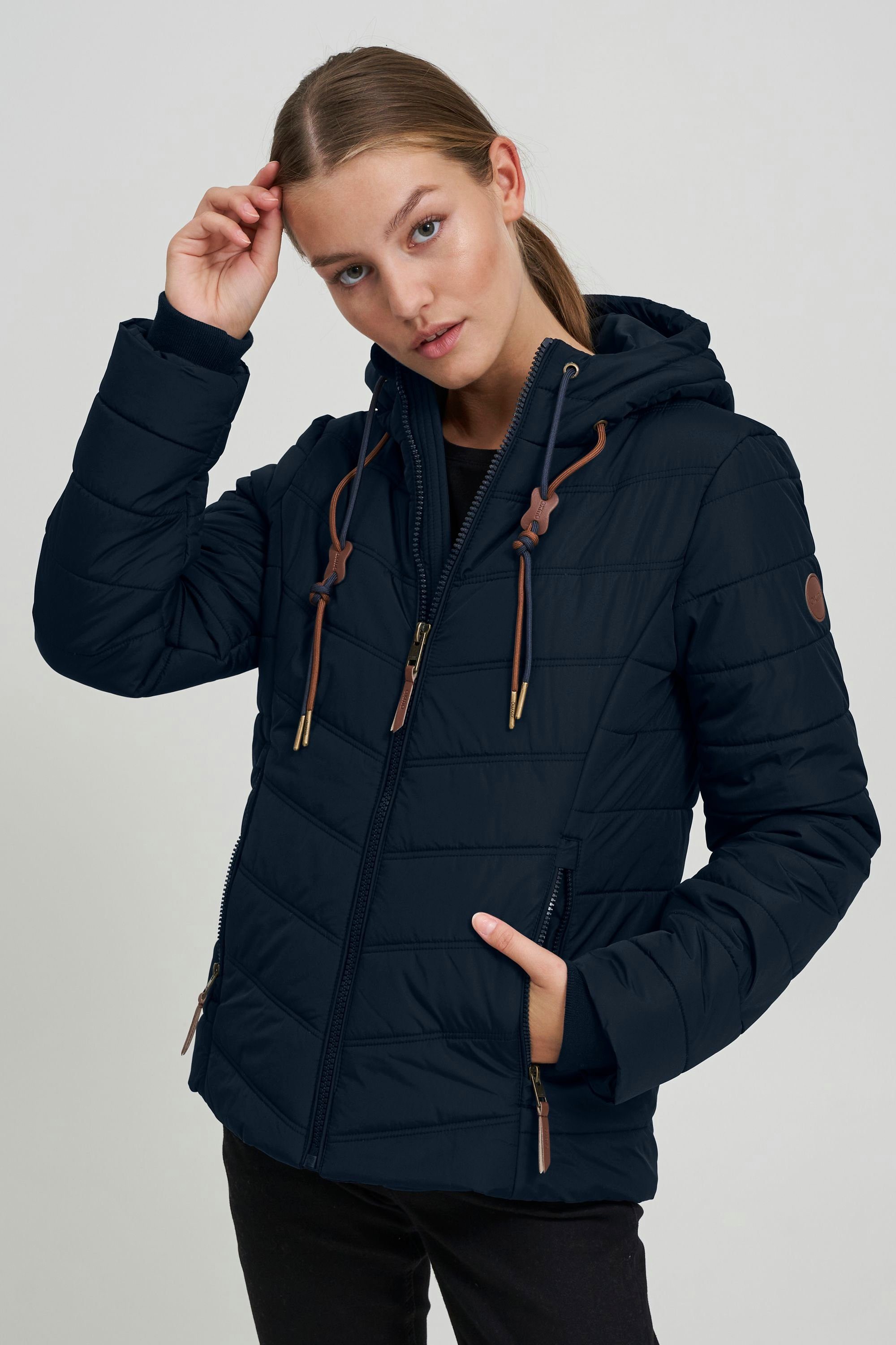 mit Winterjacke (194010) Total Kapuze Winterjacke OXMO OXMala Eclipse