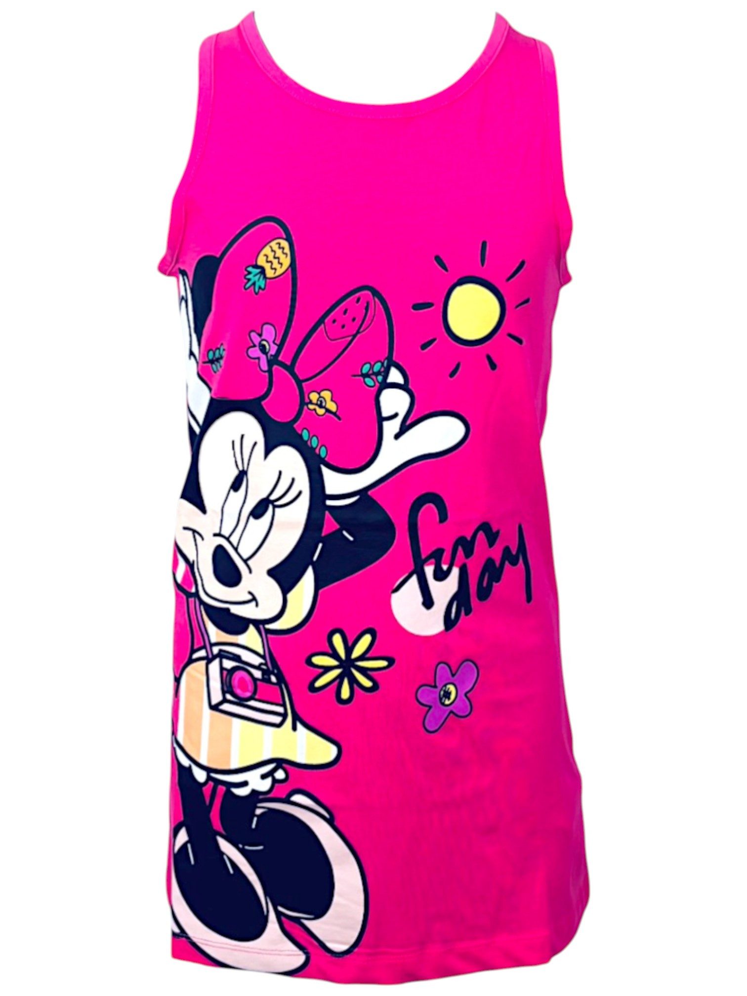 Disney Minnie Mouse Sommerkleid Minnie Maus Mädchen Jerseykleid Gr. 98-128 cm