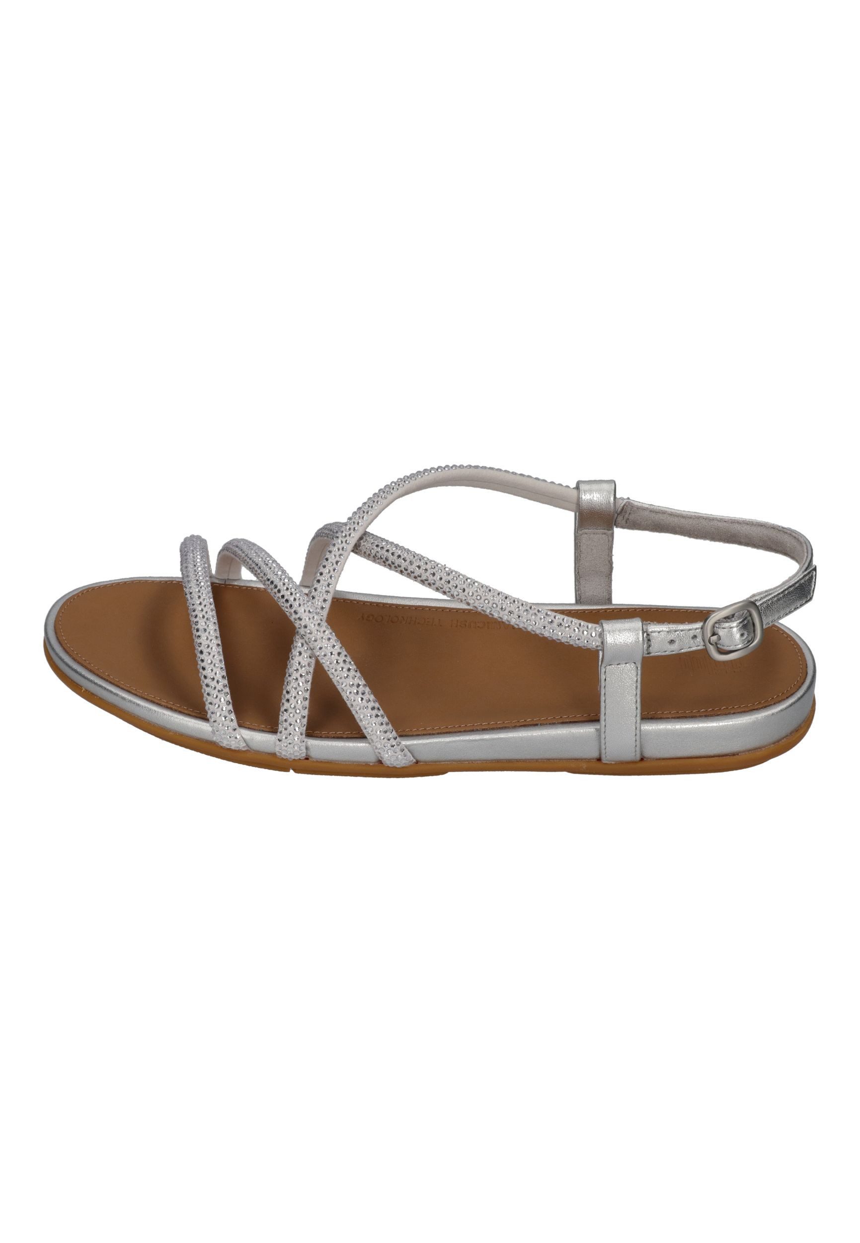 Fitflop GRACIE CRYSTAL STRAPPY BACK-STRAP SANDALS Sandalette Silver
