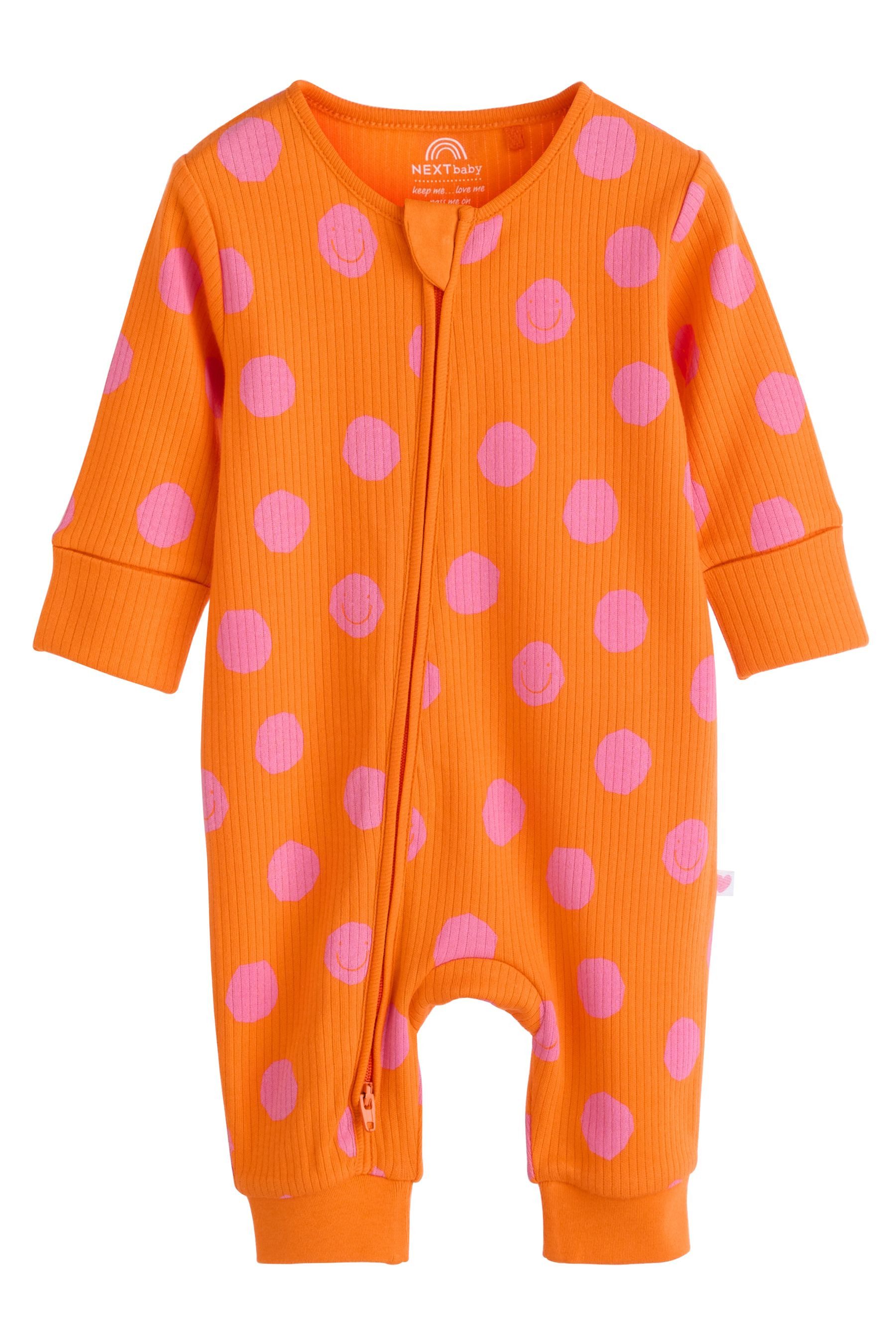 Next Schlafoverall Fußlose Baby-Schlafanzüge mit RV, 3er-Pack (3-tlg)