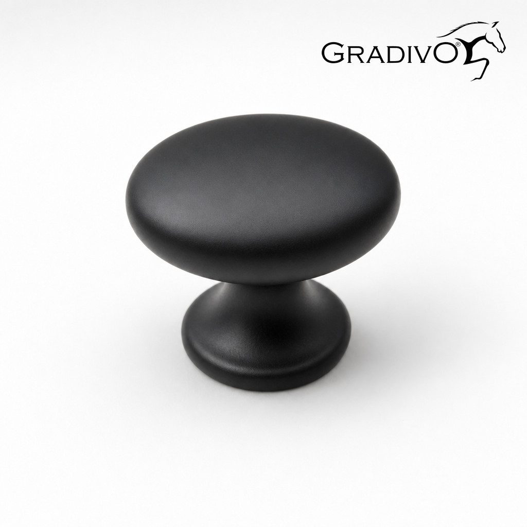 Gradivo Möbelgriff Schrankknopf Schubladenknopf 216 - Schwarz