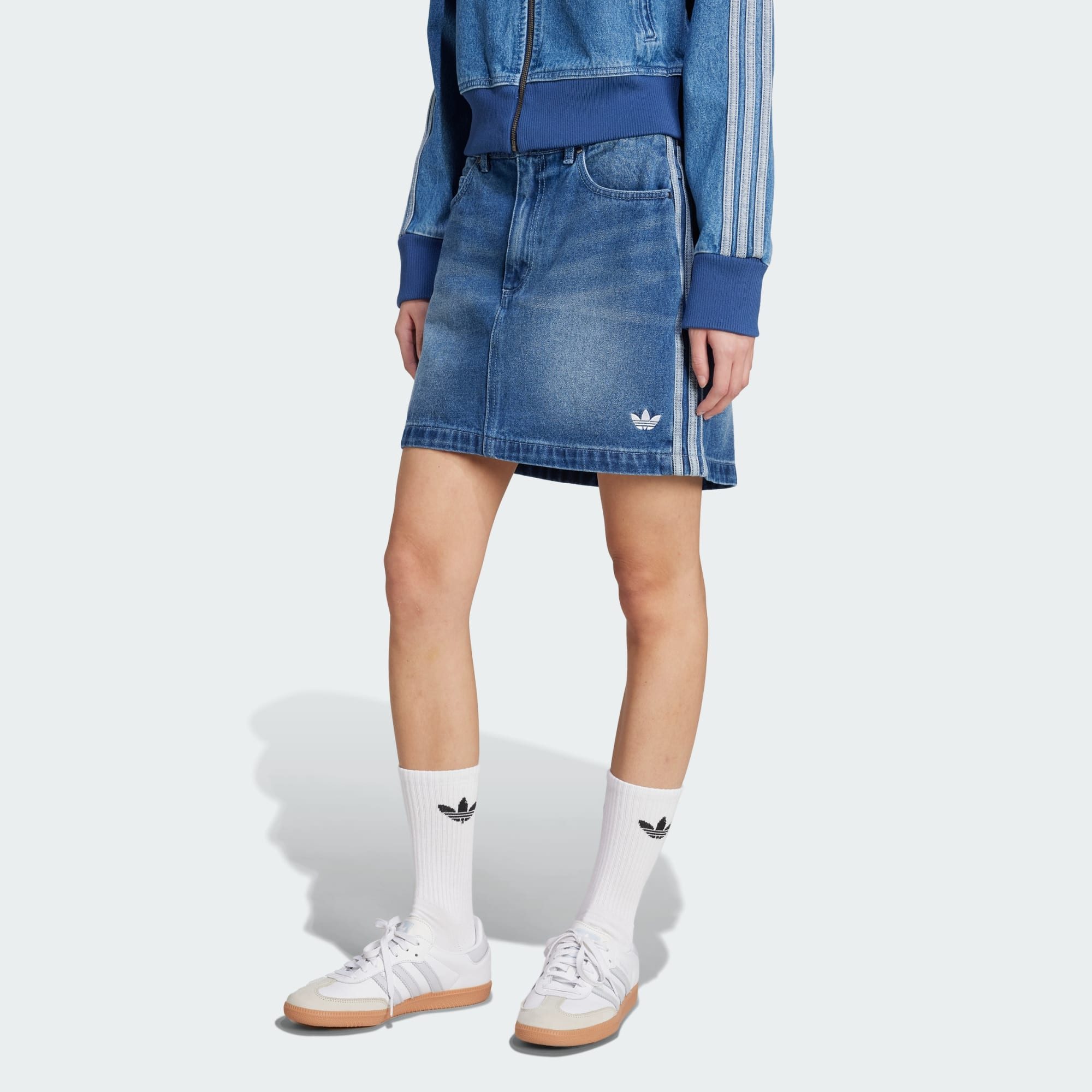 adidas Originals Winterjacke ADICOLOR 3-STREIFEN DENIM günstig online kaufen
