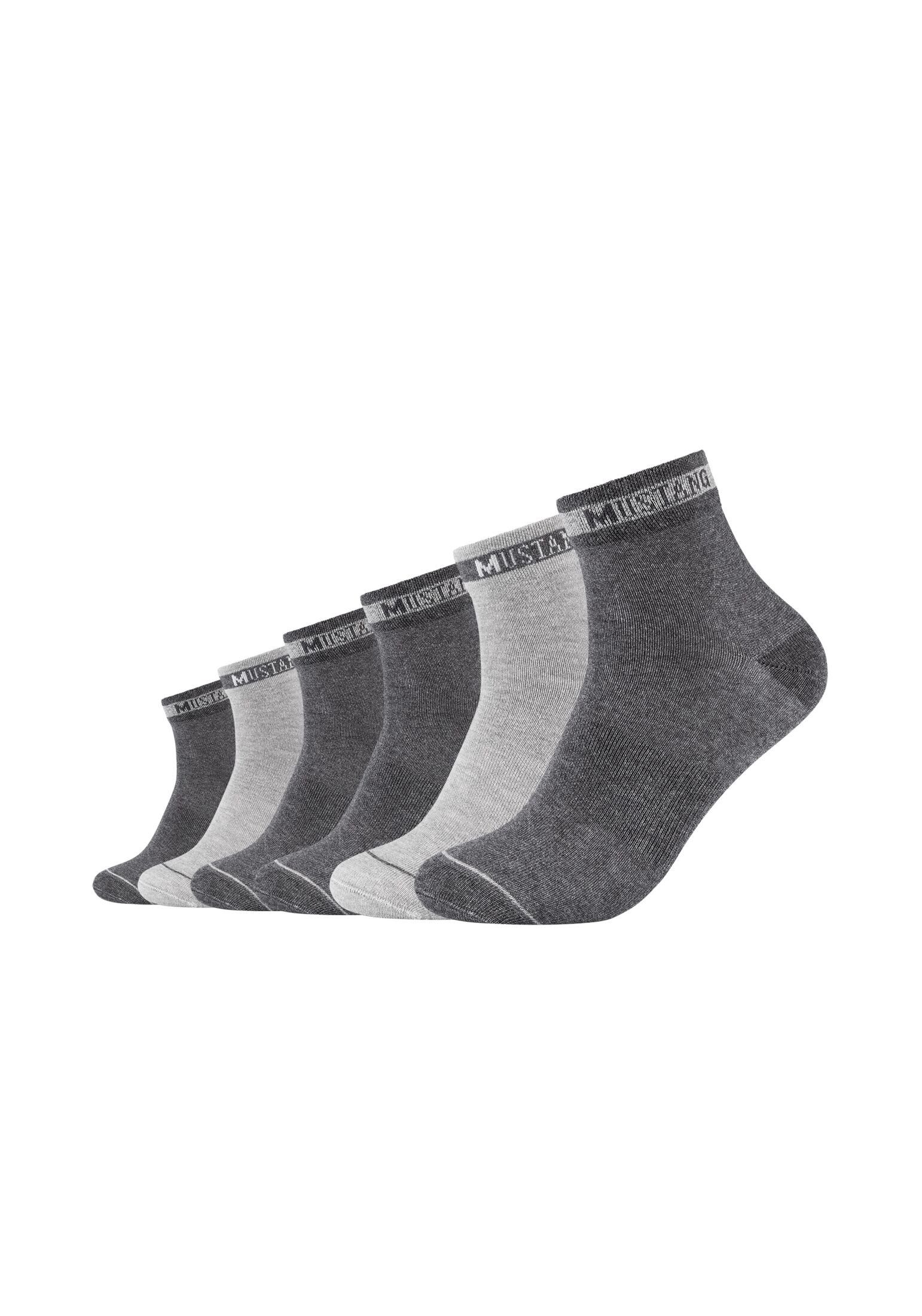 Kurzsocken MUSTANG Pack grey dark Kurzsocken 6er mix