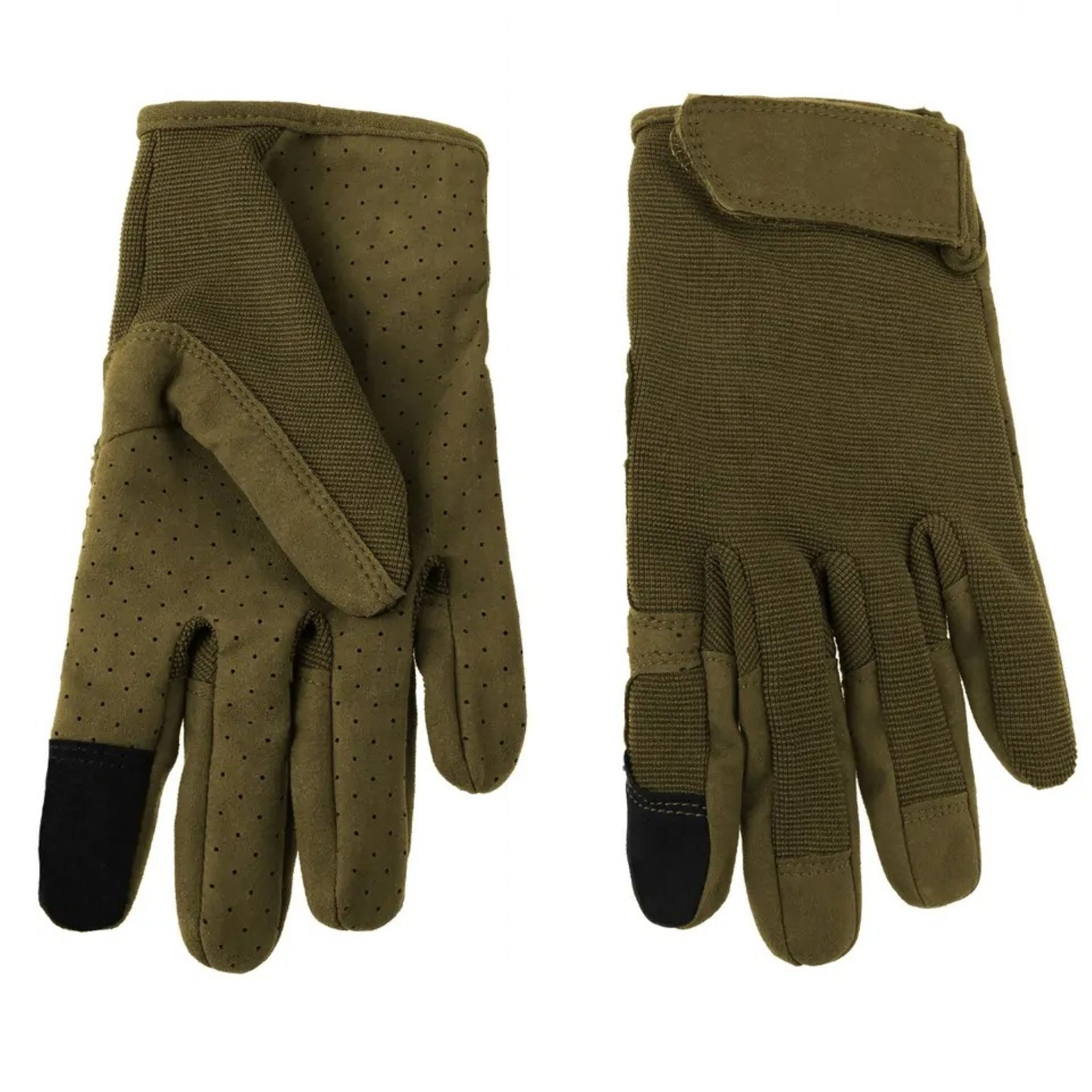 Foxter Multisporthandschuhe Taktische Schutzhandschuhe Militär Outdoor Oliv L/XL (Taktische Schutzhandschuhe Outdoor Touchscreen mit Klettverschluss, Taktische  – Bild 5 von 5