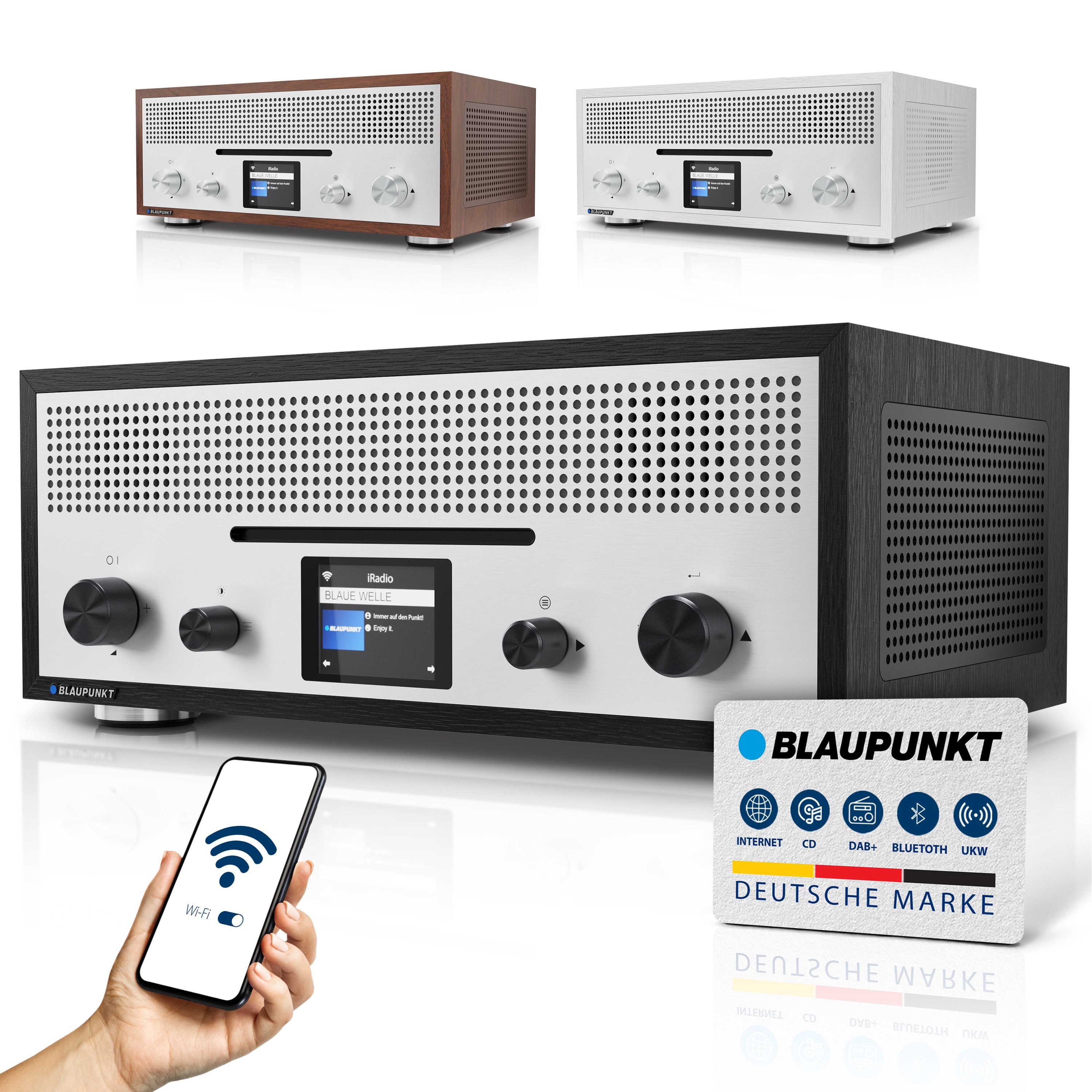 BT Internetradio mit FM, (Digitalradio Blaupunkt DAB+, 1900 (DAB), Milano, RXD 30,00 Internet, Internet-Radio schwarz W) CD,