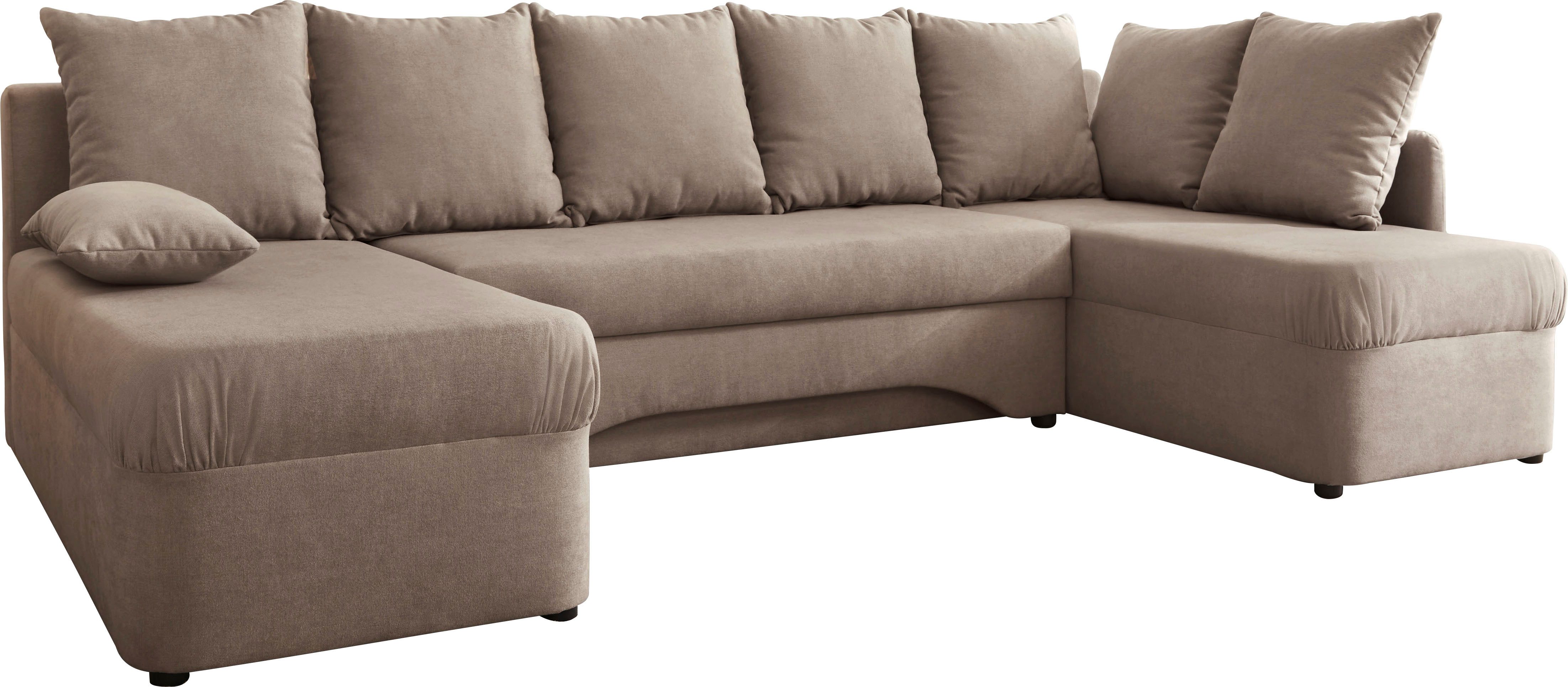 Jockenhöfer Gruppe Wohnlandschaft U-Form, B: 260 cm, mit Bettfunktion & Bettkasten
