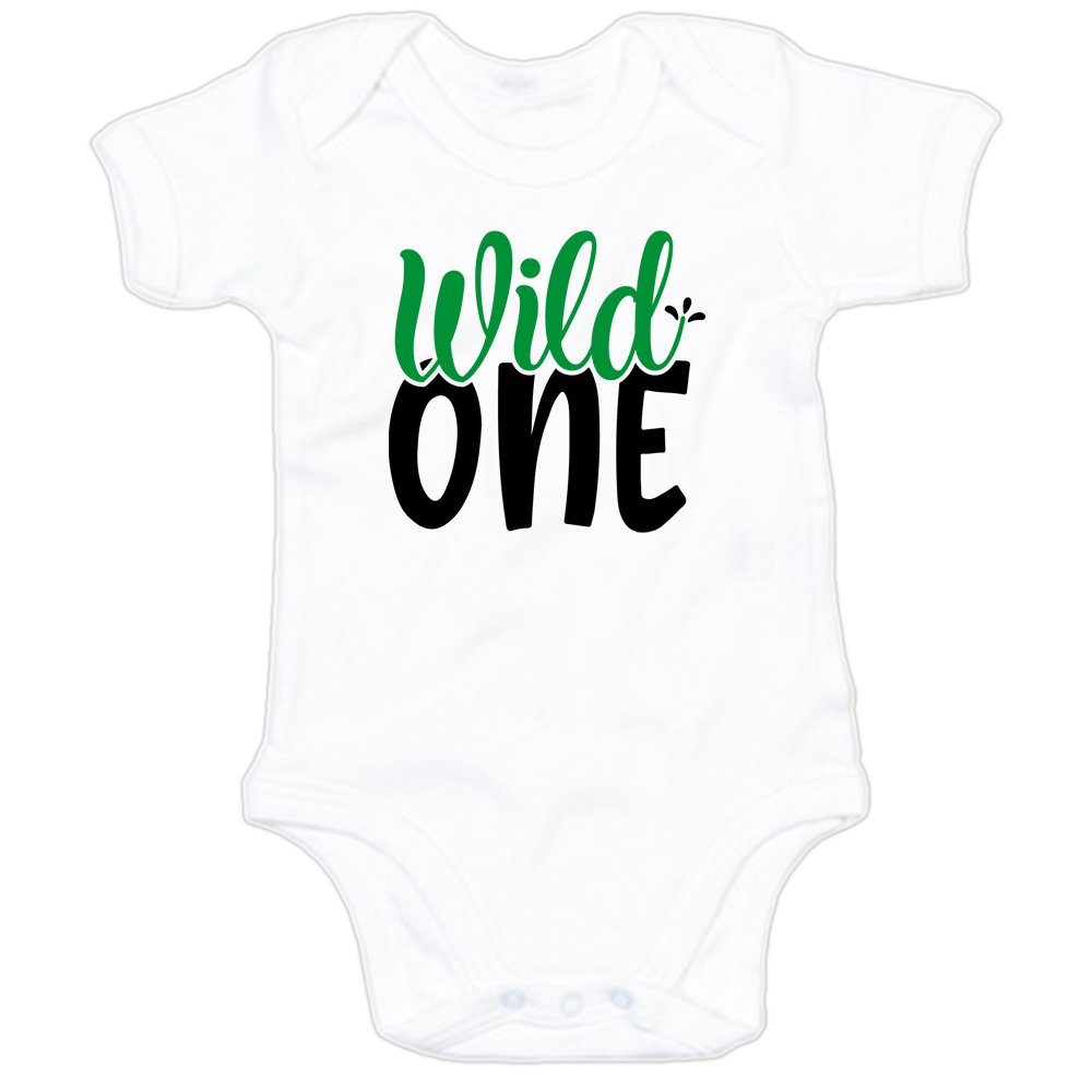 Ggraphics Kurzarmbody Wild one Baby Body mit Spruch / Motiv / Aufdruck