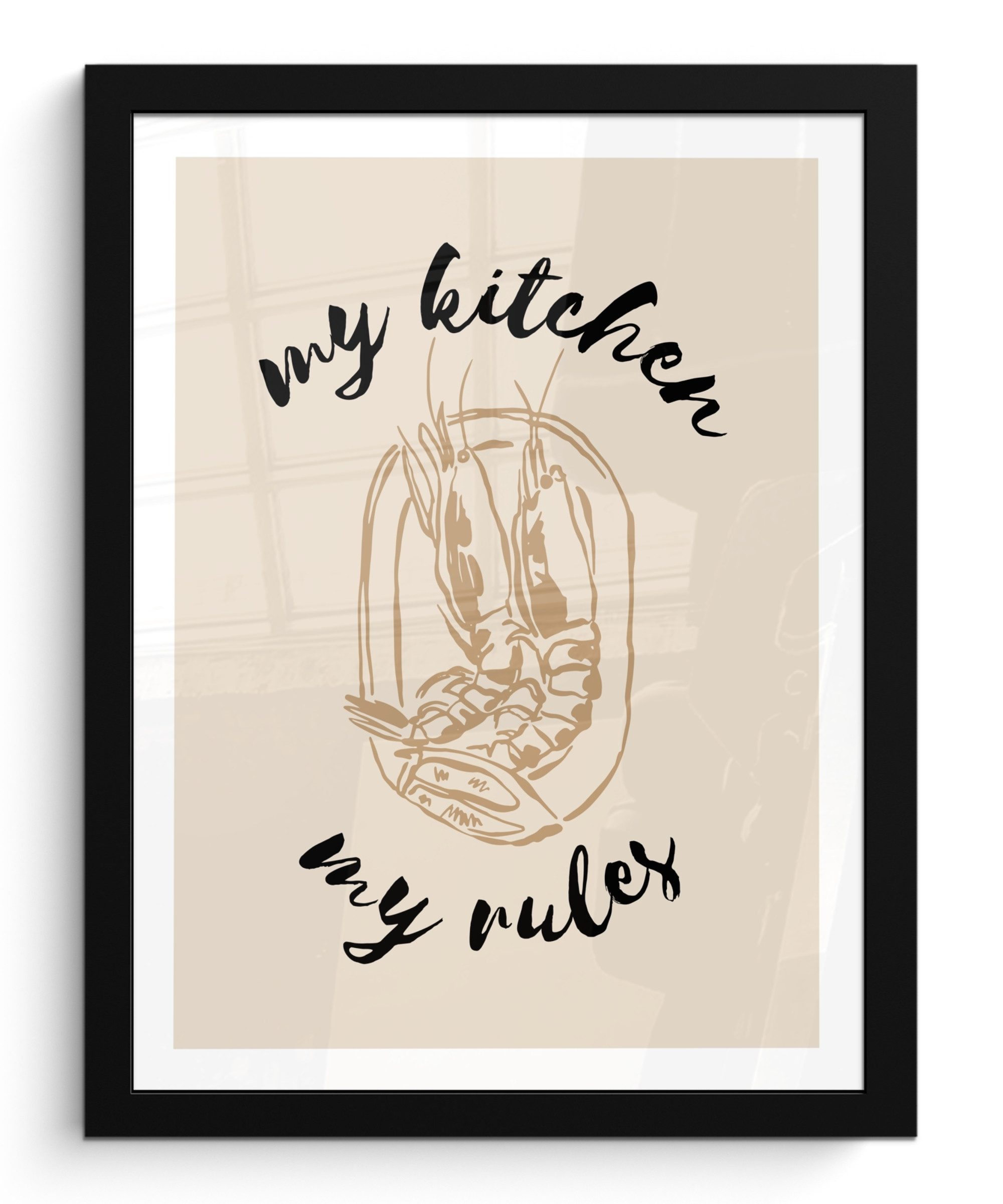 MuchoWow Poster Beige - Shrimps - günstig online kaufen