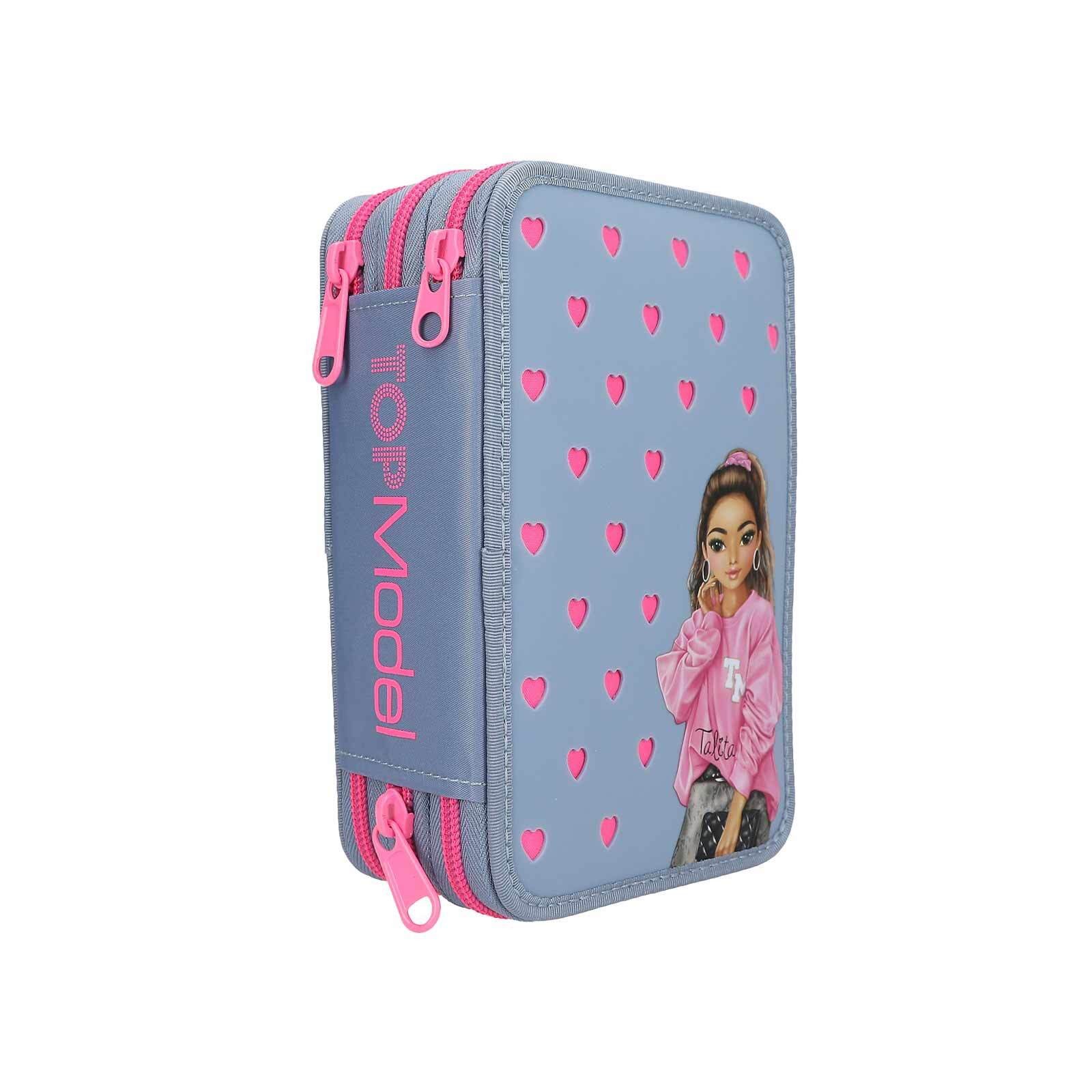 Depesche Federmäppchen TOPModel 3-Fach Federtasche mit Silikon-Pins, (1-tlg)