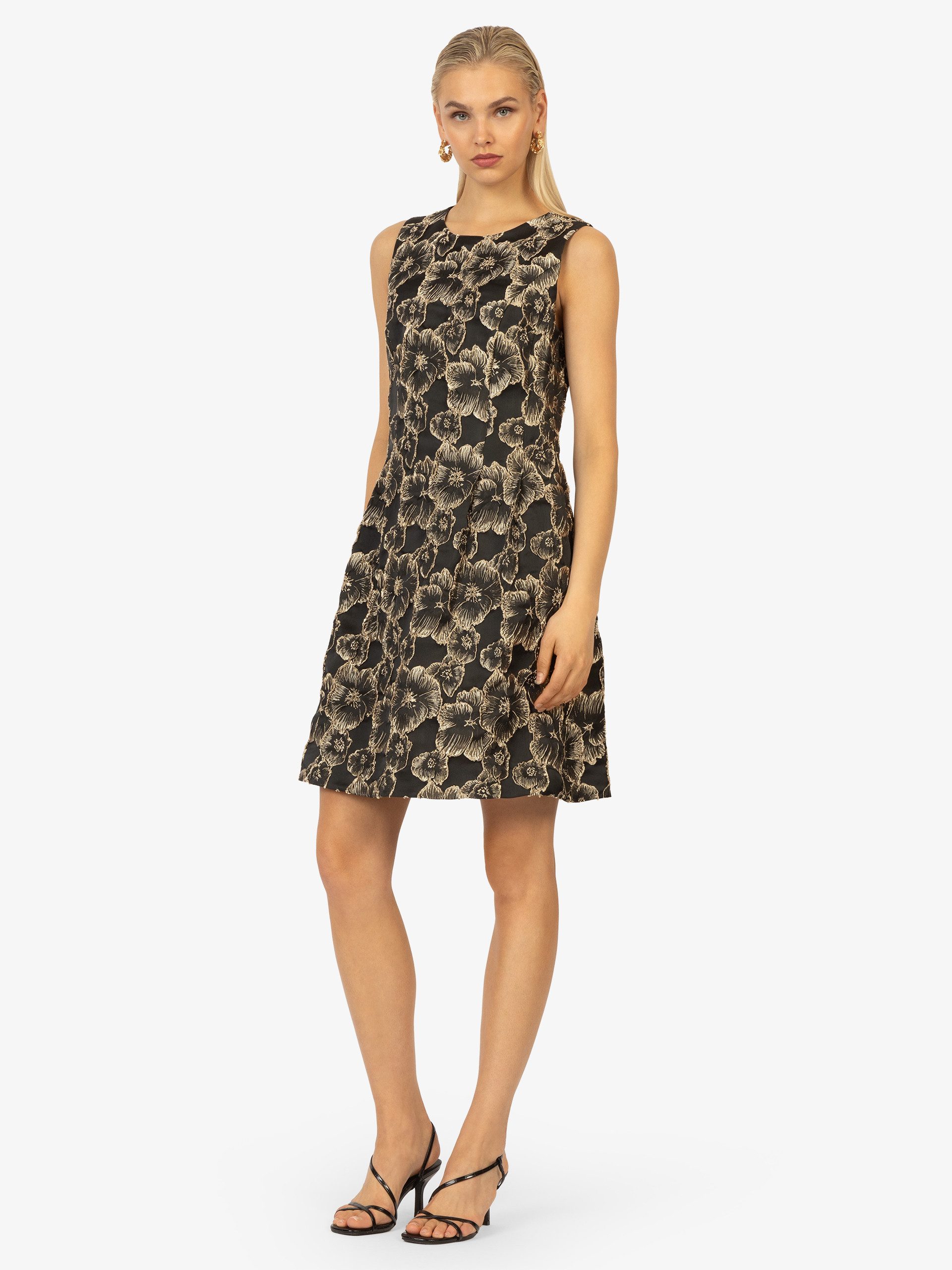 Kraimod Cocktailkleid mit floralem Glanzmuster günstig online kaufen