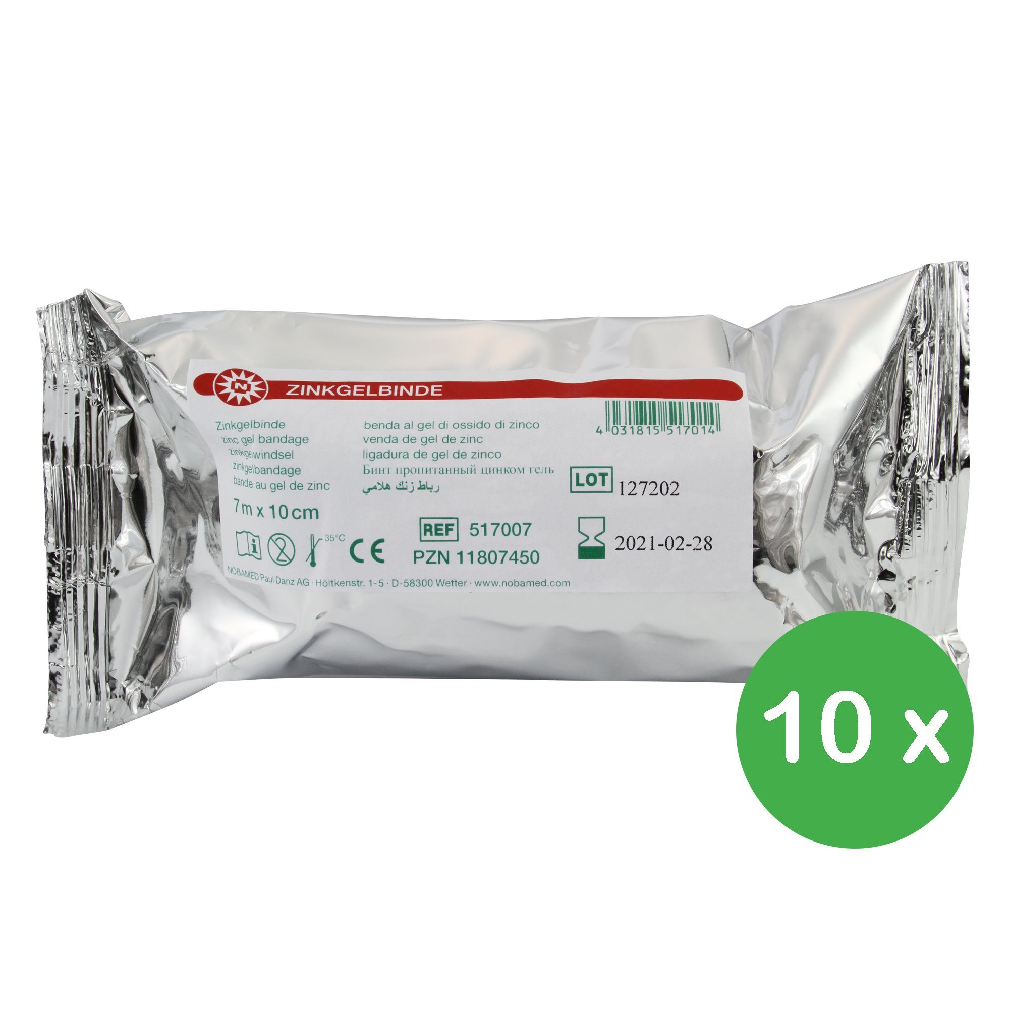 Nobamed Bandage Zinkgelbinden