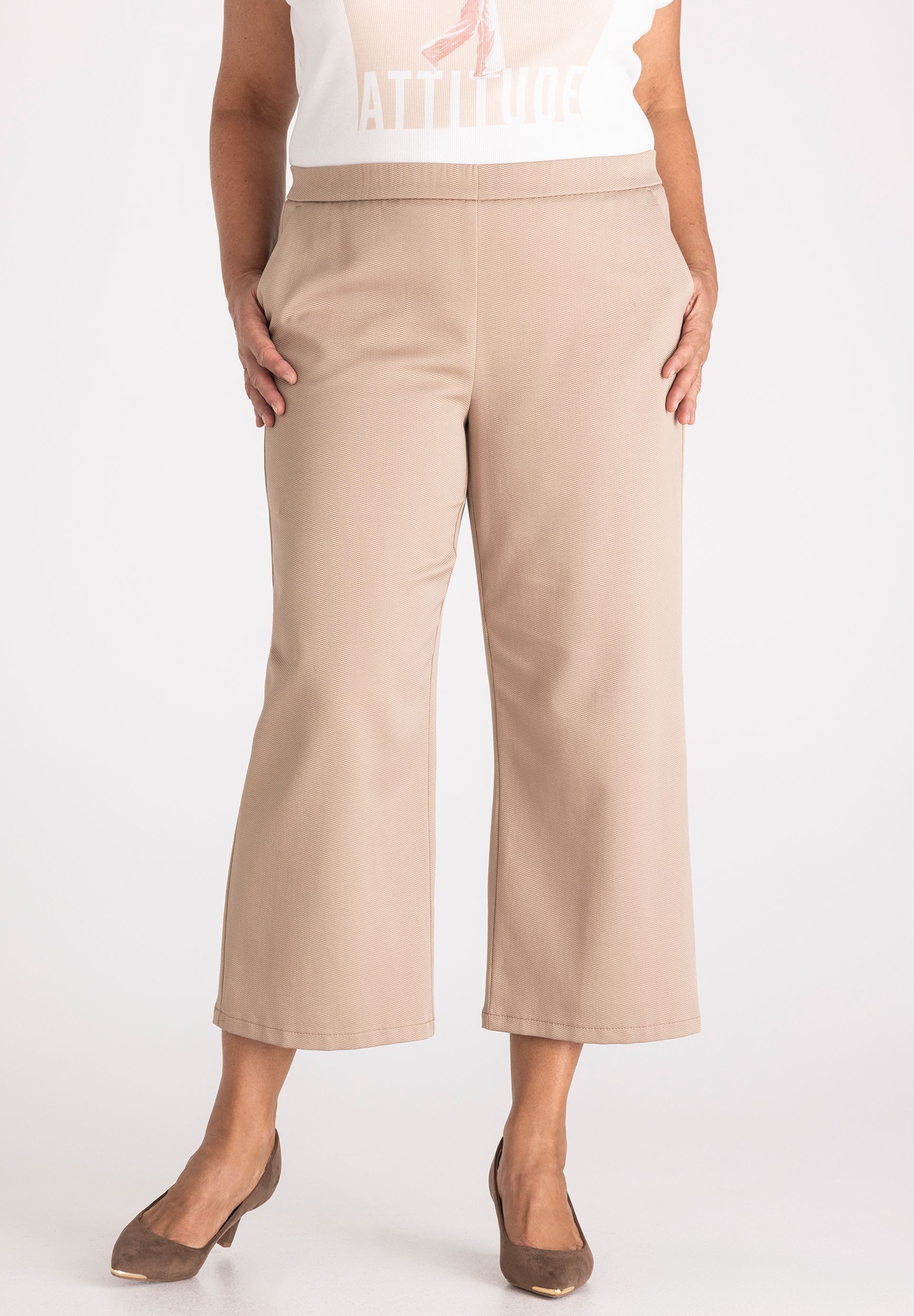 FRANK WALDER Culotte mit feiner Struktur