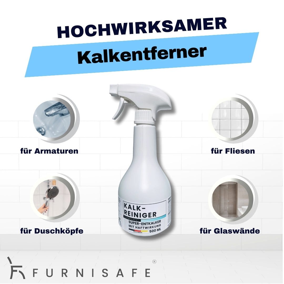 FurniSafe FurniSafe Kalkreiniger Kalkentferner 500 ml Profi Anti-Kalk Reiniger Entkalker