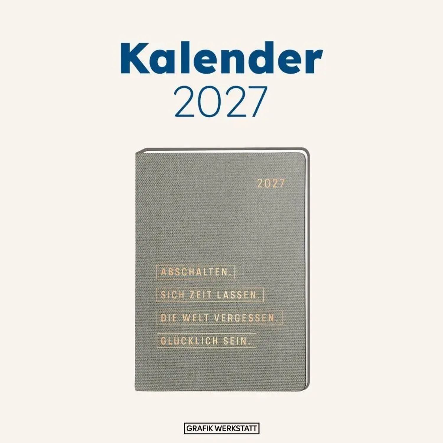 Grafik Werkstatt Taschenkalender Terminplaner NatureArt 2027 Spruch