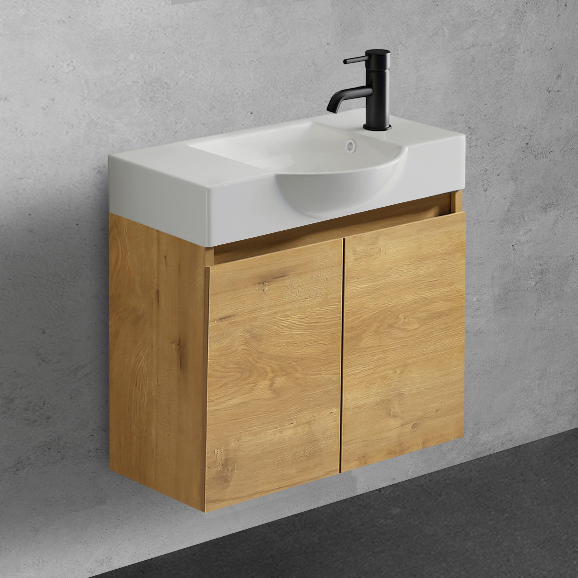 Alpenberger Badmöbel-Set Gäste WC Waschbecken mit günstig online kaufen
