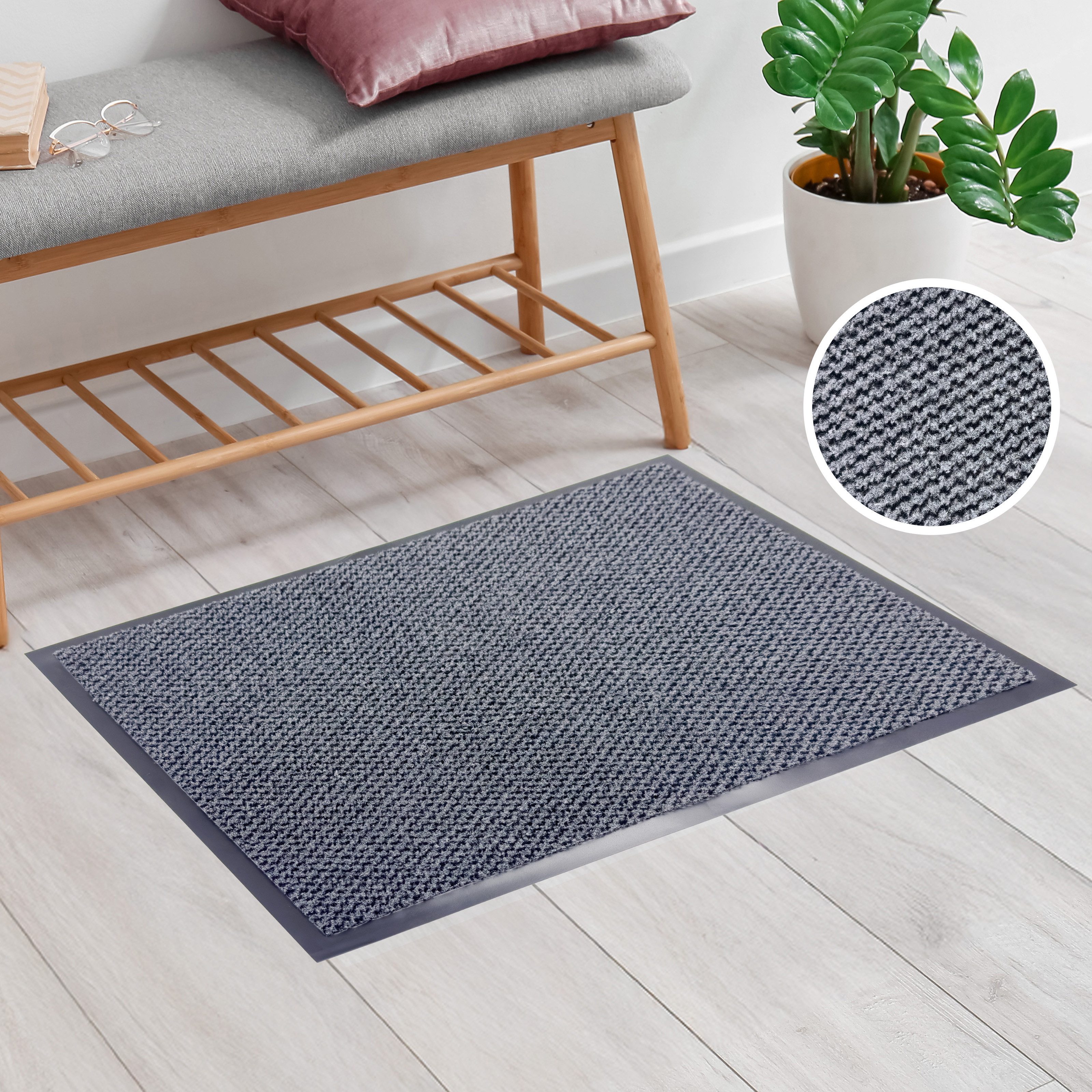 Fußmatte Tarron, Schmutzfangmatte Indoor, für Hausflur und Eingangsbereiche