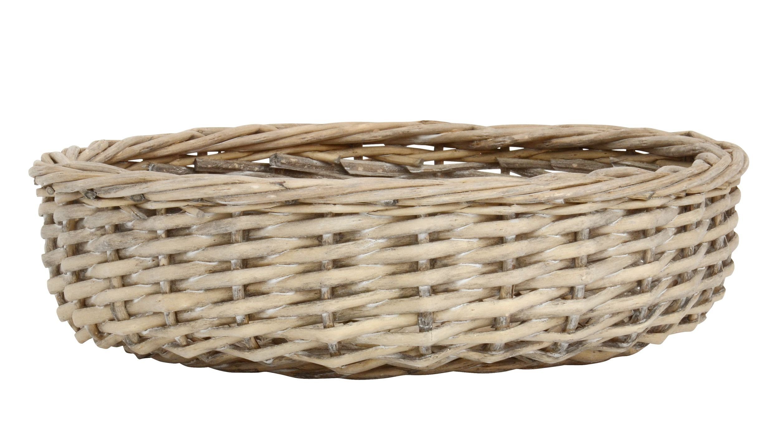 Ib Laursen Allzweckkorb Brotkorb Brötchenkorb Frühstückskorb Rund D 27cm Weide Natur Ib