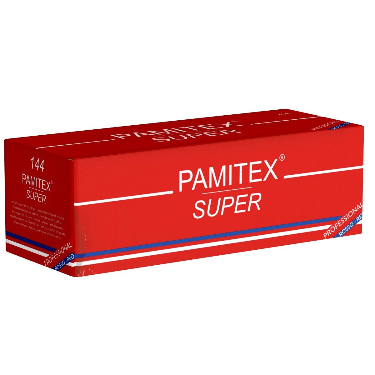 Pamitex Kondome Professional Rosso Packung mit, 144 St., lange rote Kondome