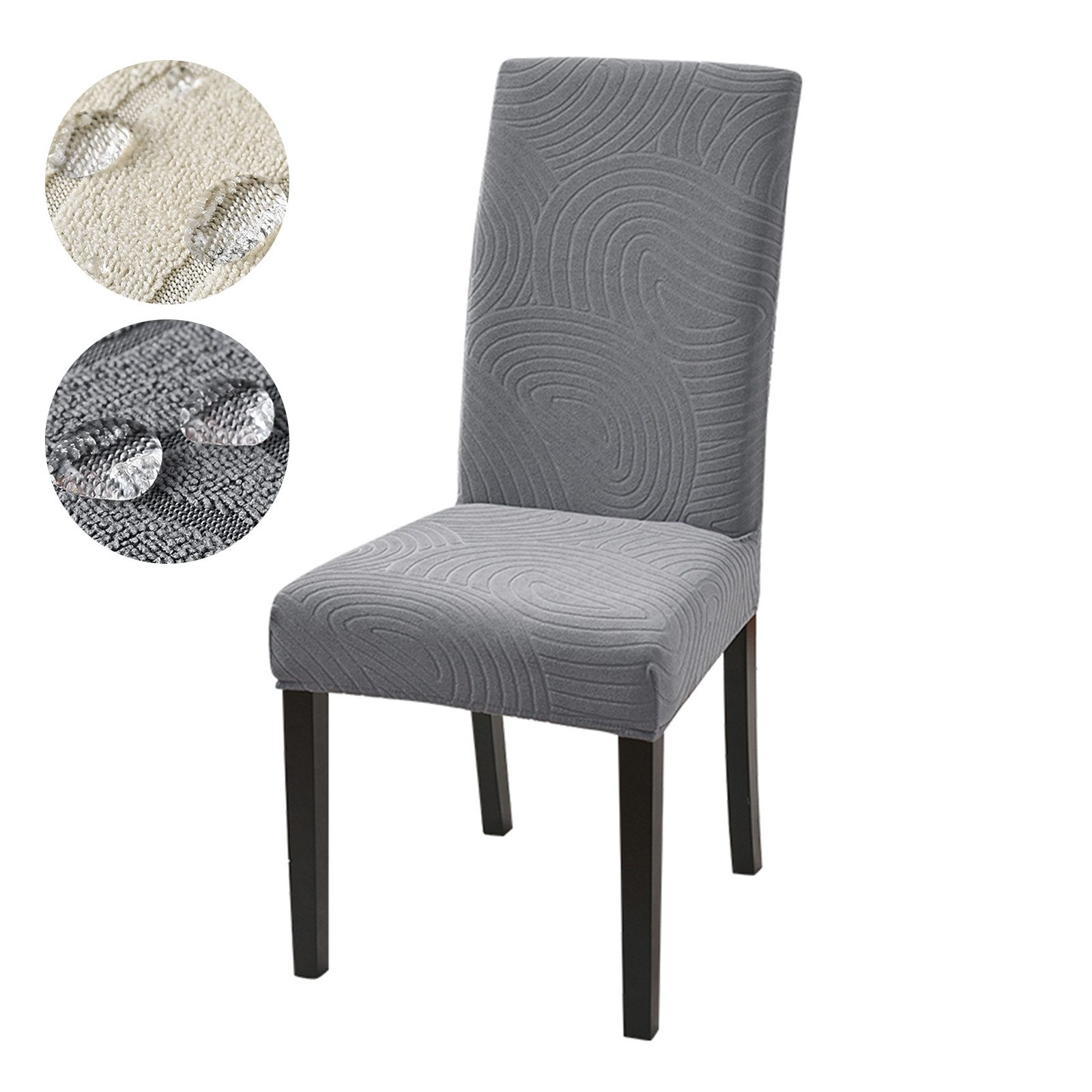 Stuhlhusse Stretch, wasserdicht, geometrisch, für Bankett Esszimmer