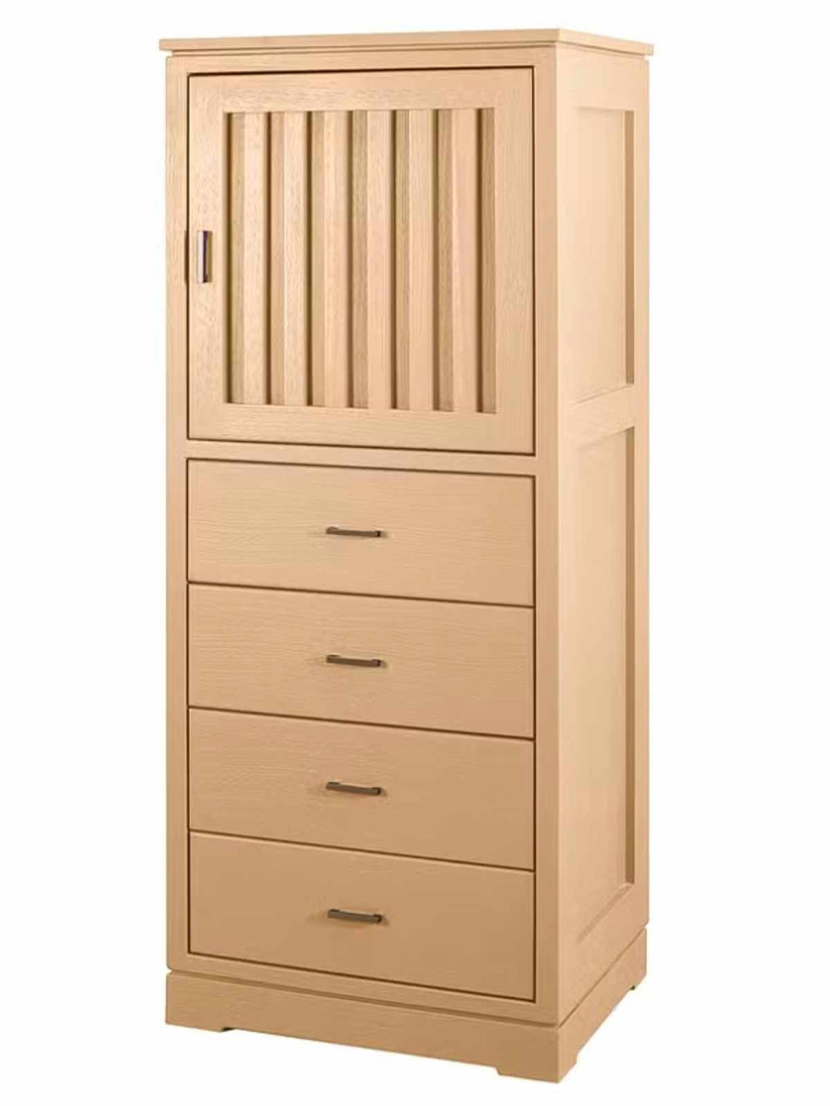 Casamia Highboard Highboard Casaverde 1-türig 4 Schubladen Pinie Massivholz