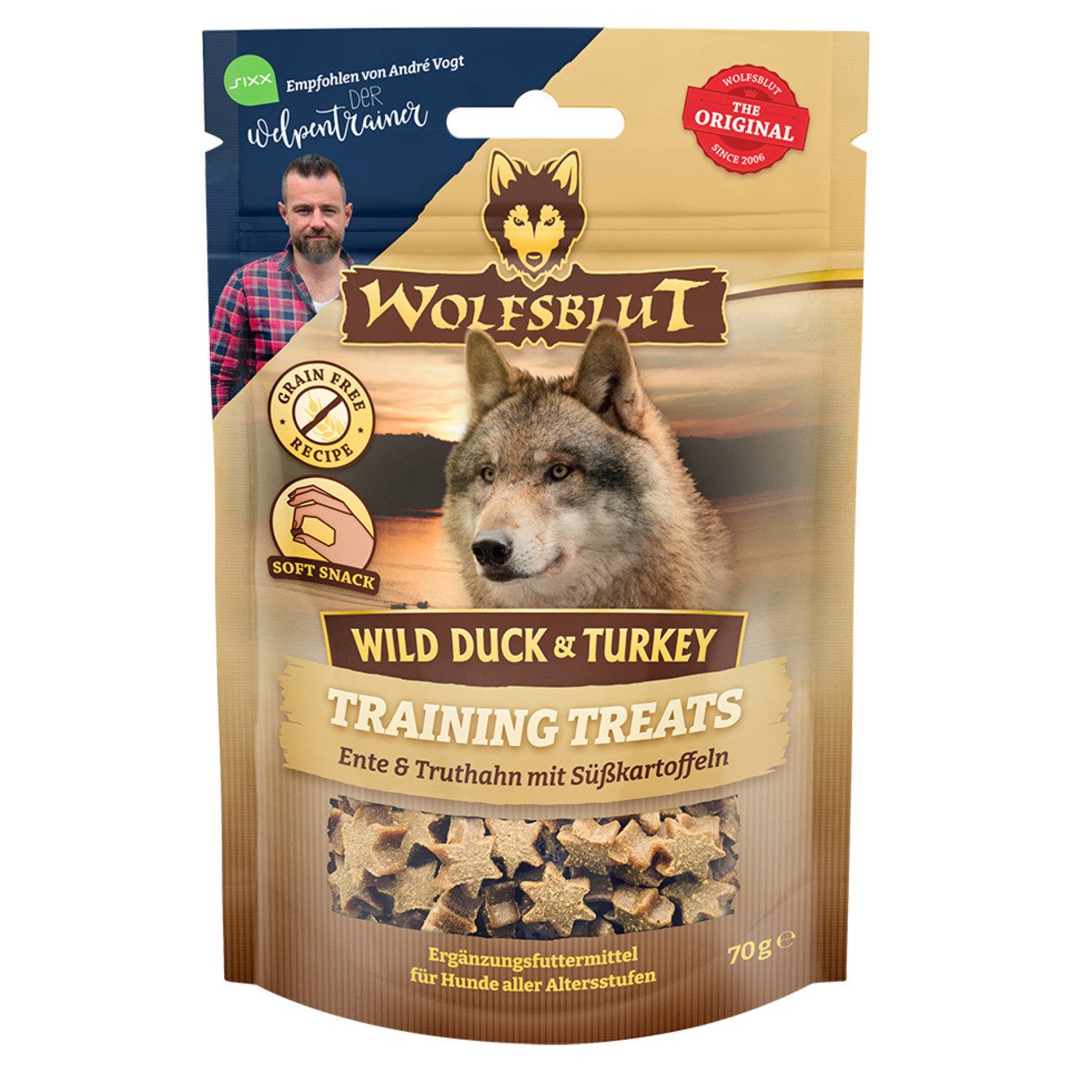 Wolfsblut Training Treats Wild Duck & Turkey 70 g, Snack für: Hund