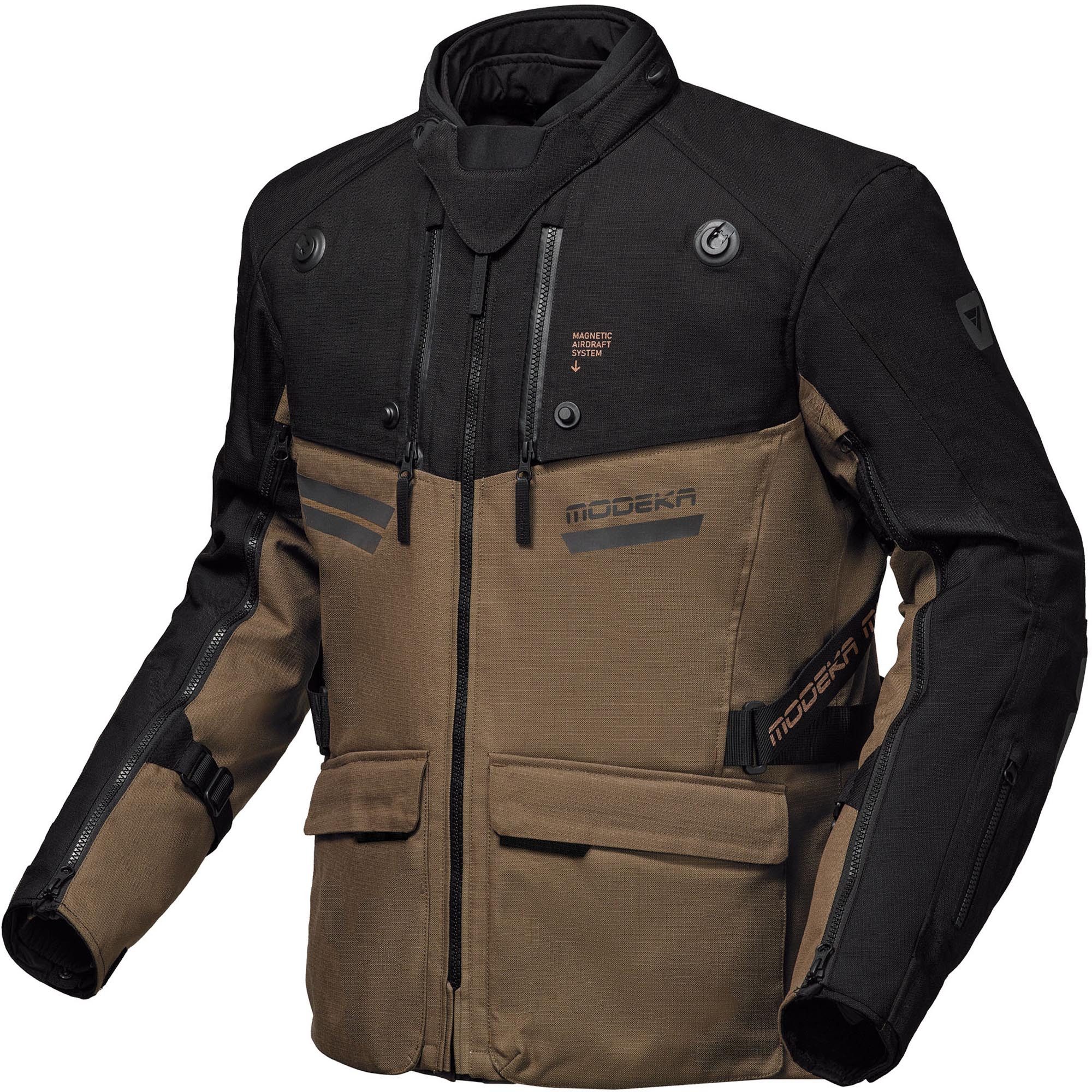 Modeka Motorradjacke Atlaz Motorrad Textiljacke Airbag vorbereitet,Ellenbogenprotektoren enthalten,Schulterprotek