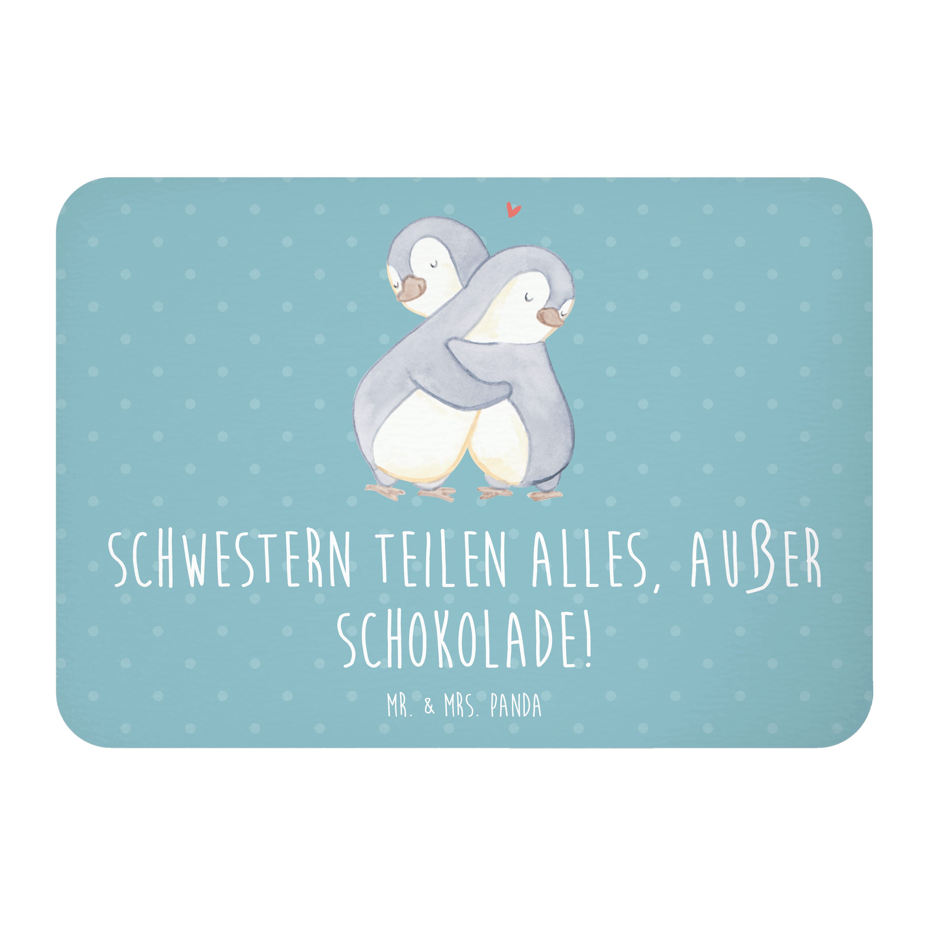 Mr. & Mrs. Panda Magnet Schwestern Liebe, magnet, Meeresbrise, haftmagnet, Familiengeschenk, (Packung, Schwester Familie Verwandte), mdf magnet magnet holz kühlschrankmagnet