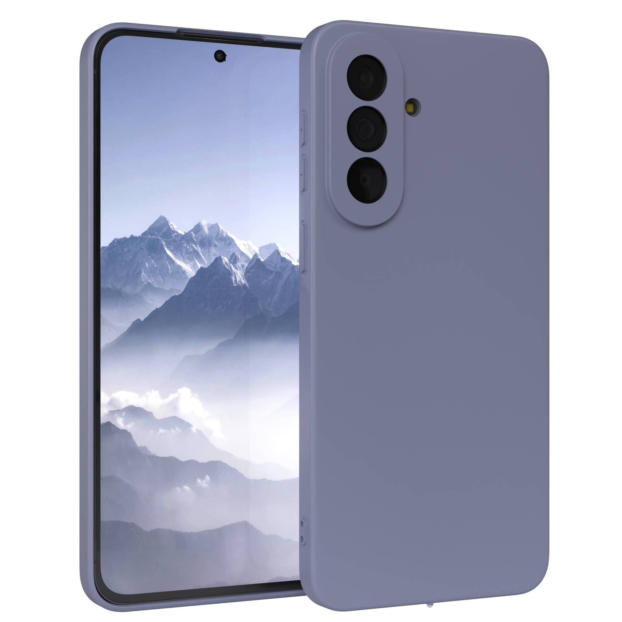 EAZY CASE Handyhülle TPU Hülle für Samsung Galaxy A57 6,7 Zoll, Silikon Schutzhülle mit Kameraschutz Matt Back Cover Soft Eis Blau