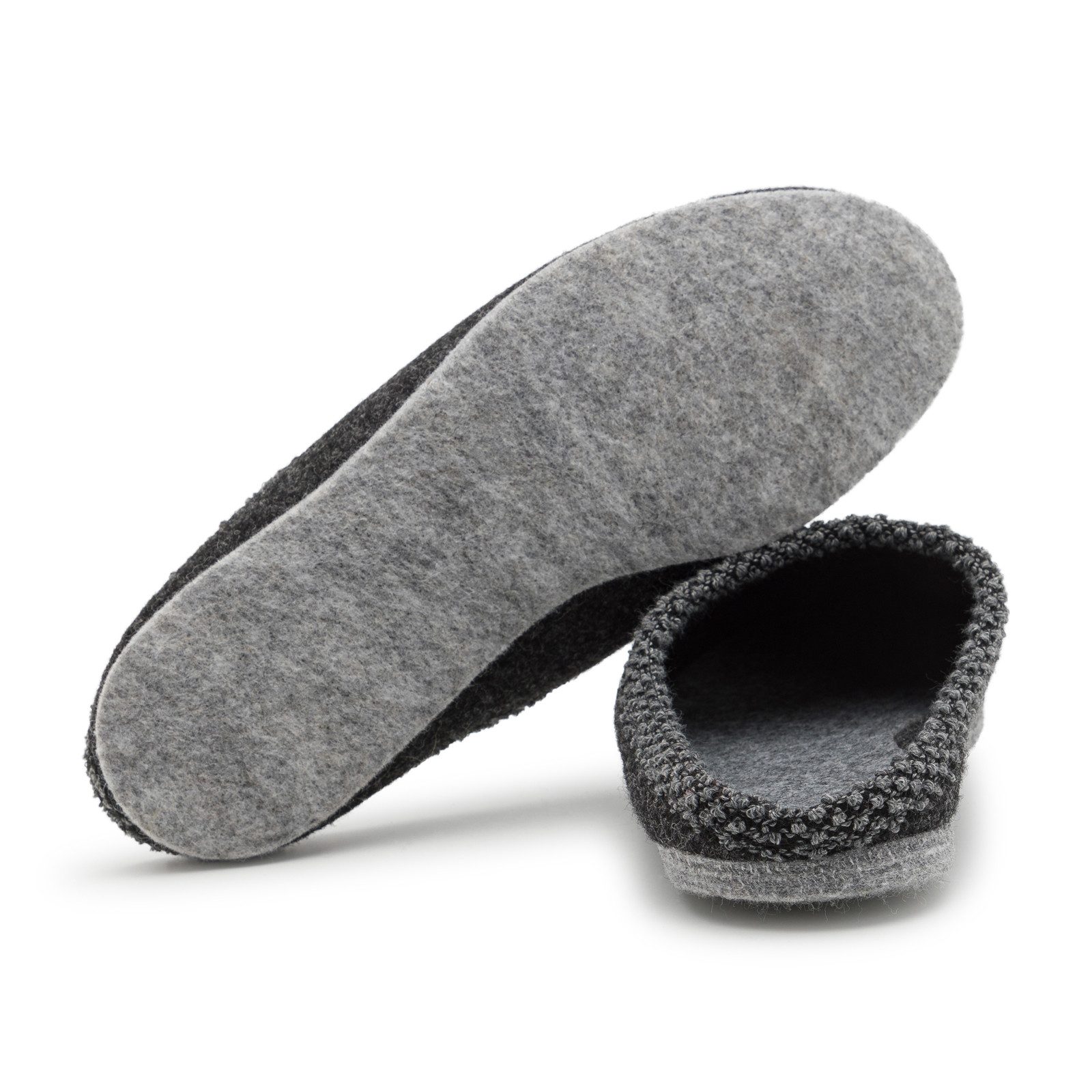 Pantoffelmann Walk-Filzpantoffel Herren Damen Filz Hausschuhe warme Filzlatschen Pantoffel (1 Paar) Filzpantoffeln, Gästepantoffel besonders leicht