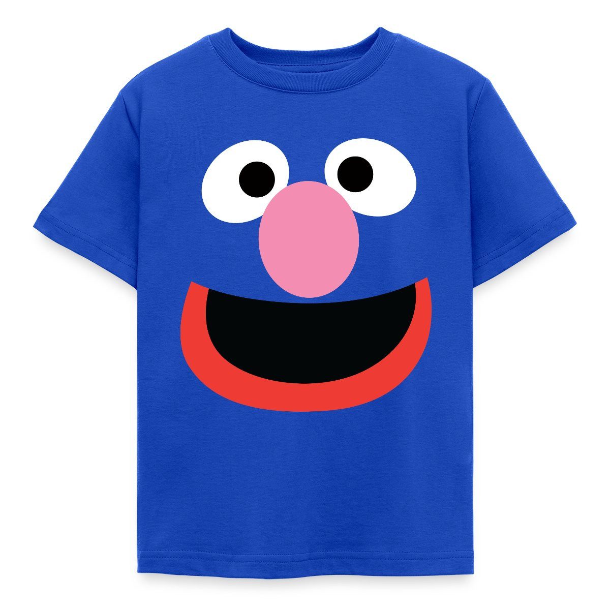 T-Shirt Sesamstraße Grobi Gesicht Karneval Kinder T-Shirt