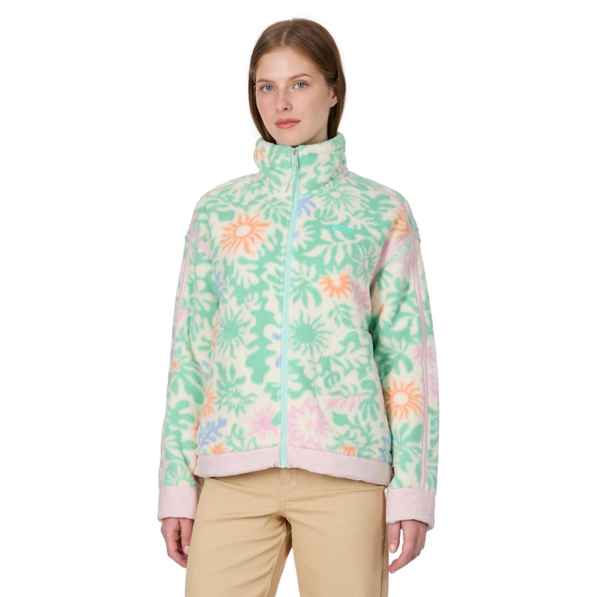 Ragwear Fleecejacke Ragwear Larysa Print - Damen Sweatshirt