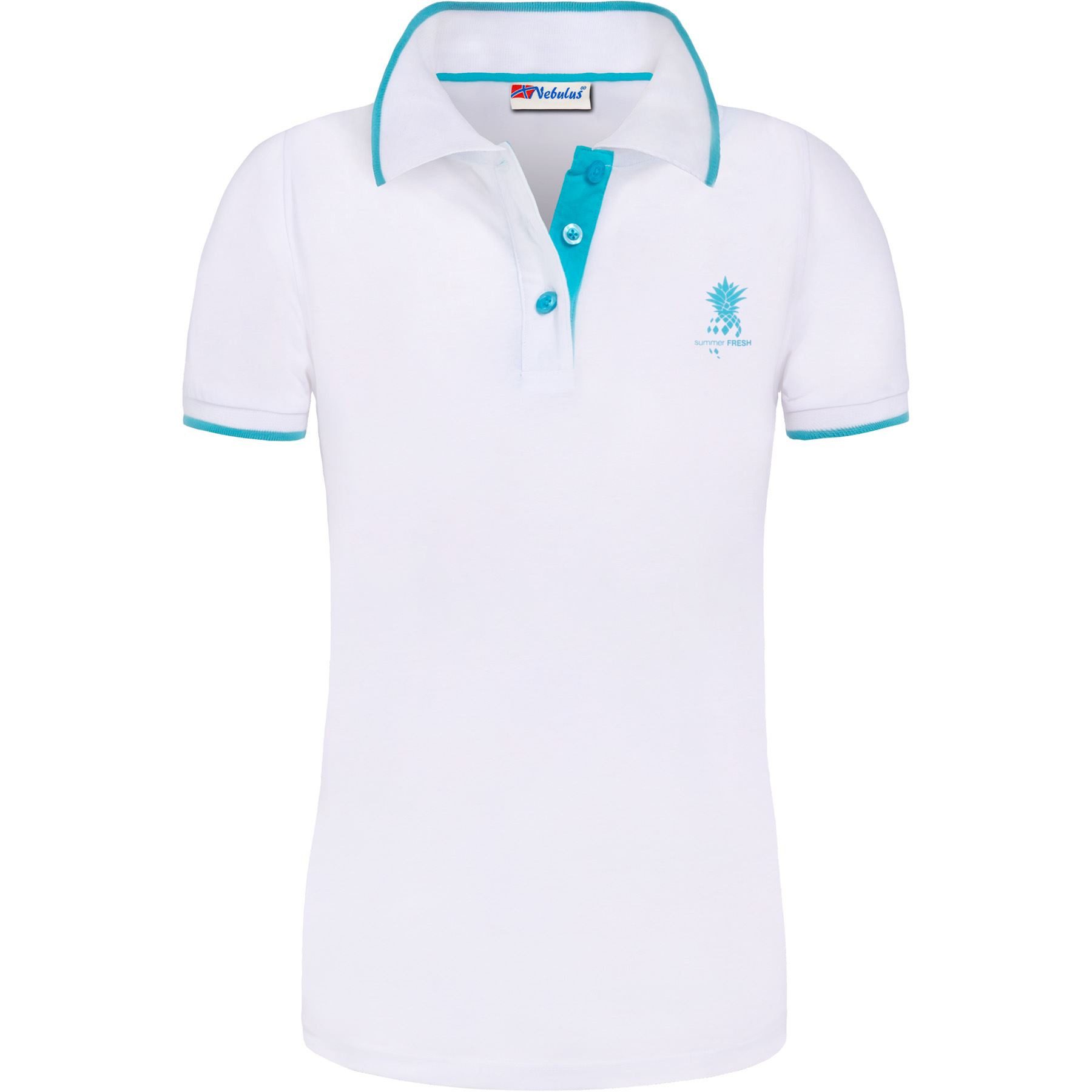 Nebulus Poloshirt SINES, F380 - Damen, weiß, XL/42