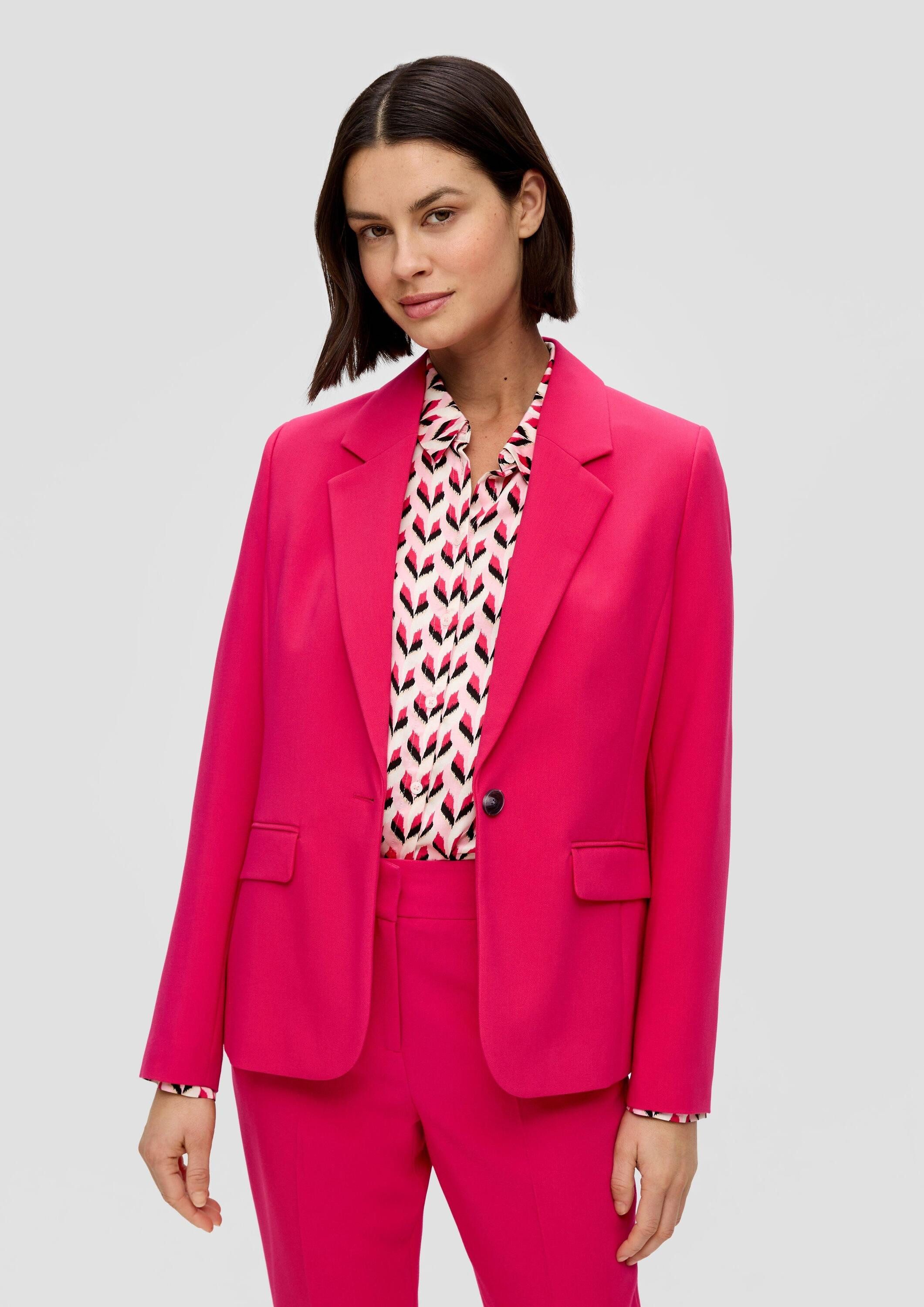 s.Oliver Jackenblazer Indoor-Blazer Blazer mit Reverskragen