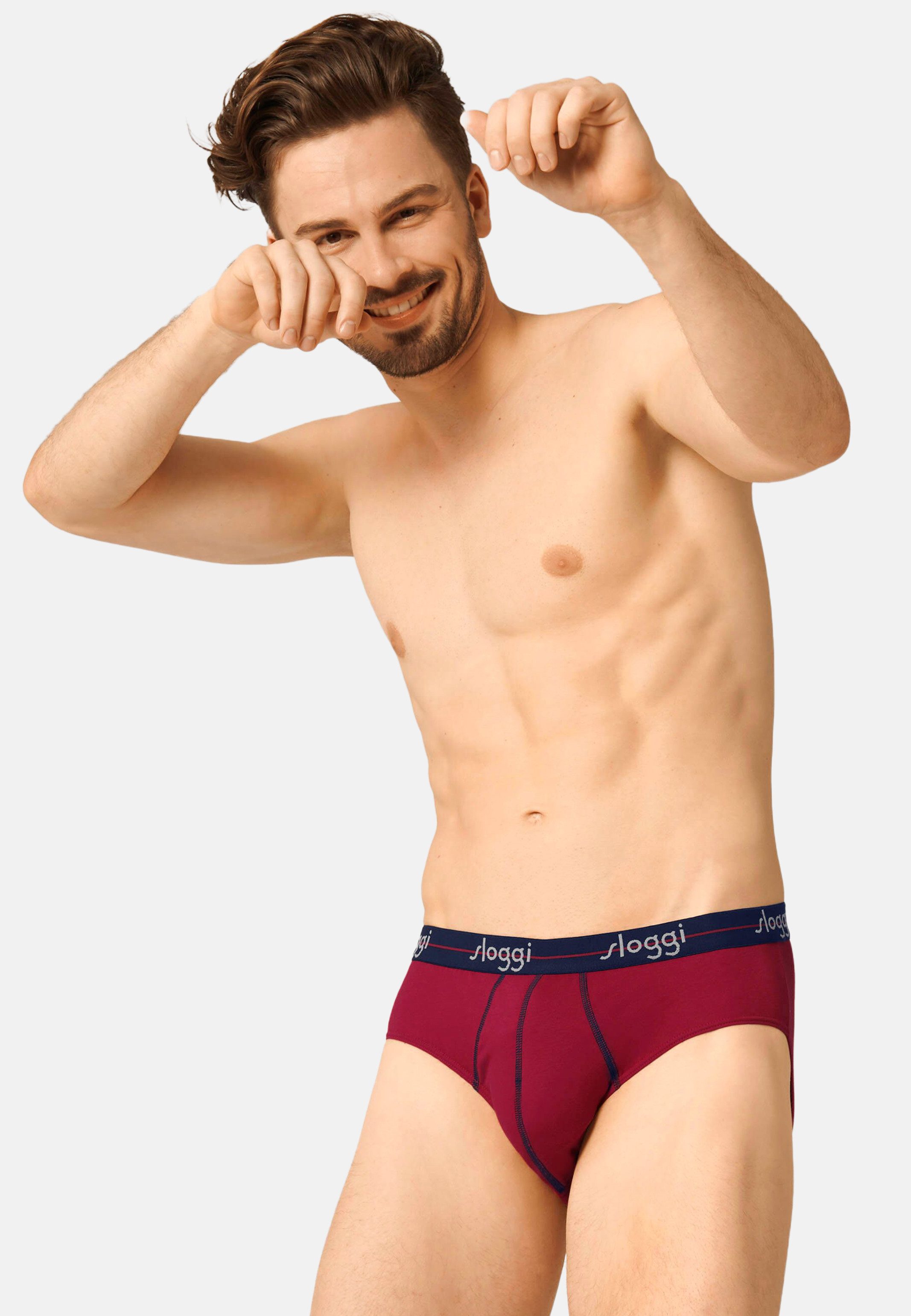 sloggi Slip 4er Pack Start (Spar-Set, 4-St) Midi Slip / Unterhose - Baumwolle - ohne Eingriff - Atmungsaktiv