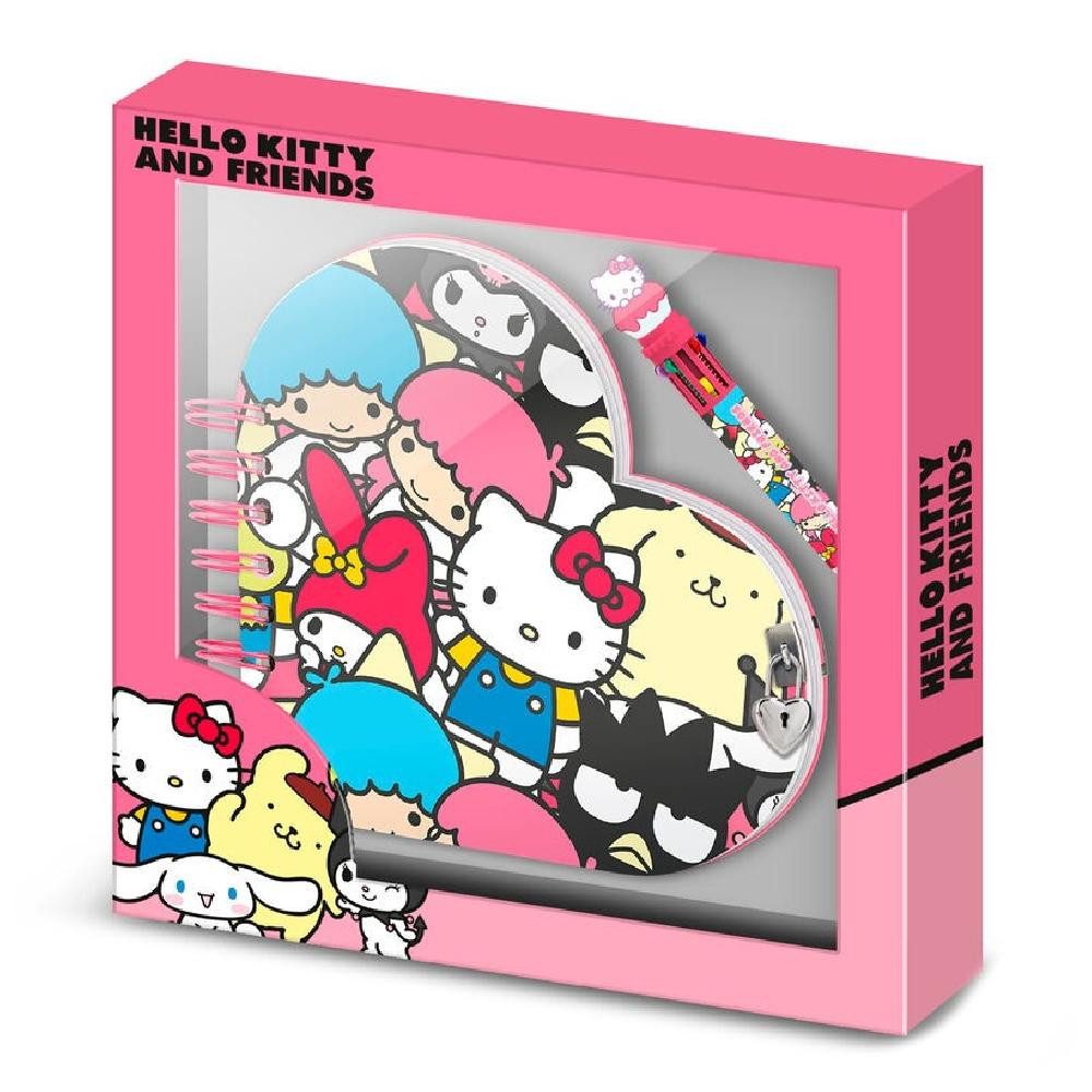 Karactermania Merchandise-Figur Hello Kitty Friends diary + pen set