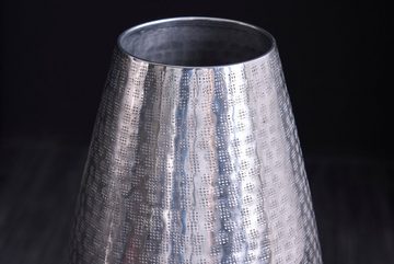 riess-ambiente Bodenvase ORIENT 50cm silber (1 St), Deko · Blumen · Hammerschlag Design · Metall