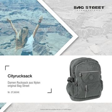 BAG STREET Freizeitrucksack Bag Street unisex Jugend Sporttasche (Cityrucksack), Cityrucksack, Freizeitrucksack Nylon, grau ca. 30cm x ca. 38cm