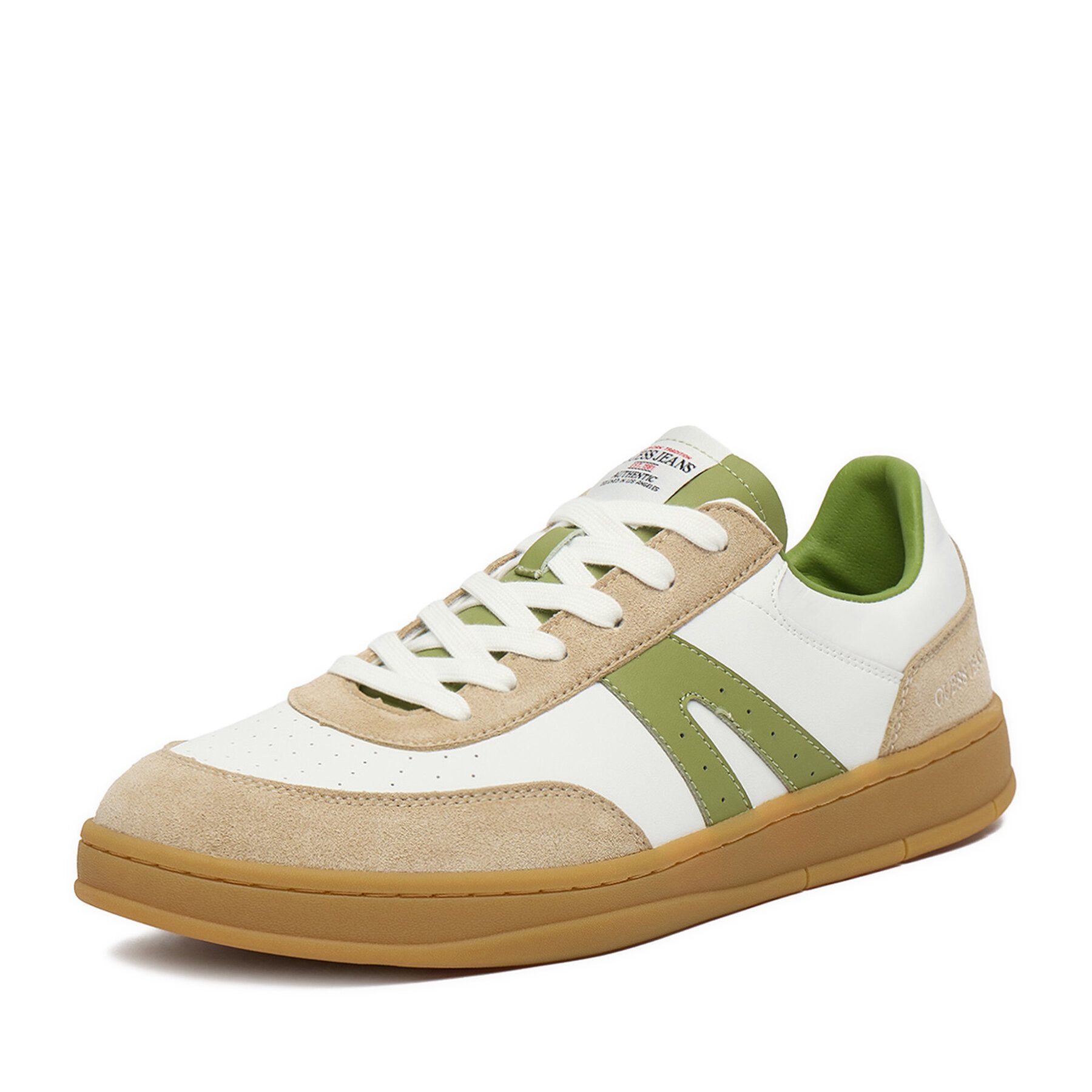 GUESS JEANS Guess Jeans Herren Turnschuhe Weiß, Grün Walkingschuh