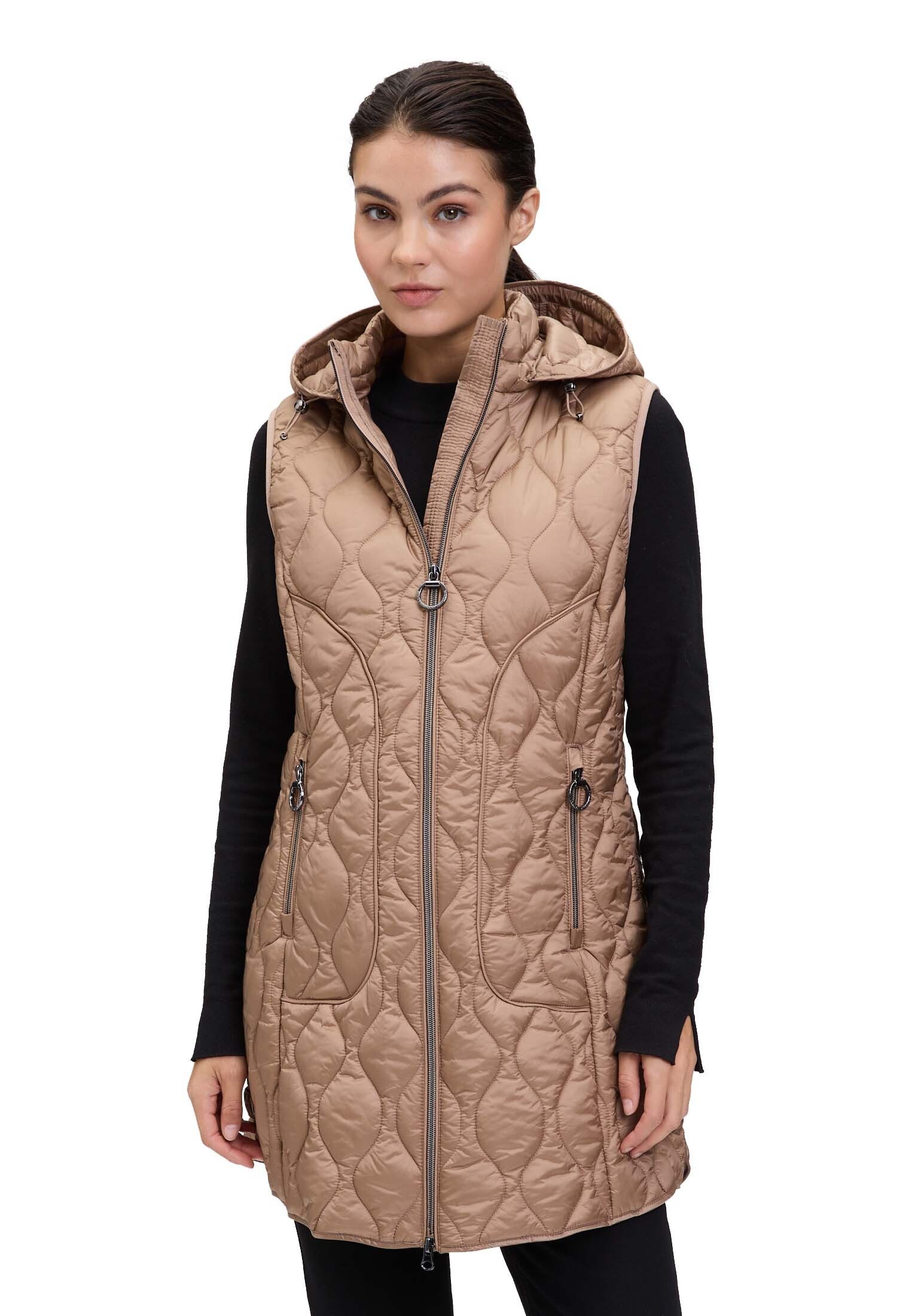 Betty Barclay Strickweste Betty Barclay Steppweste mit Kapuze