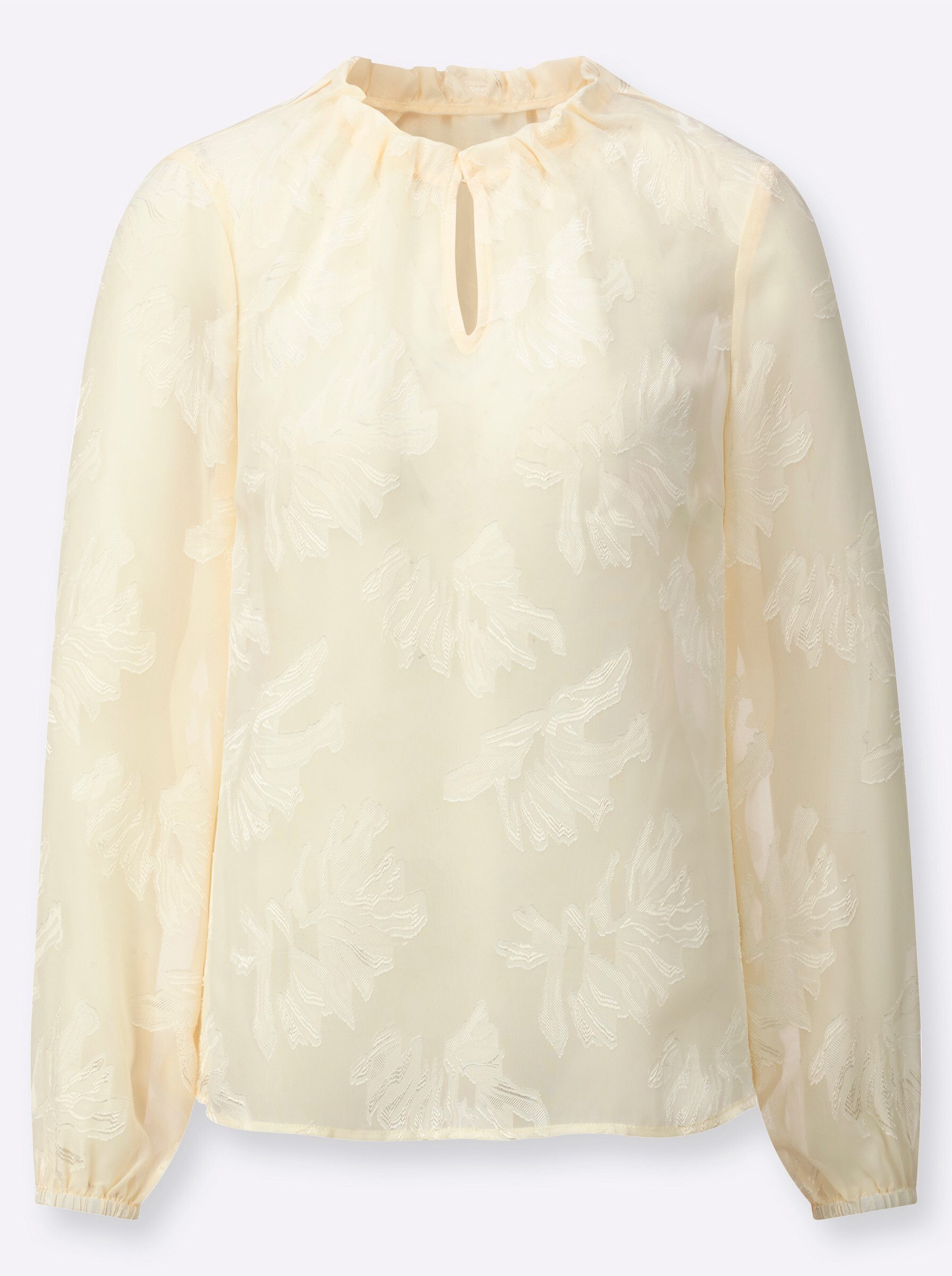 Klassische Bluse Bluse Langarm