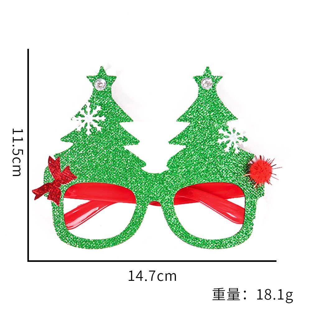 20 Weihnachts-Brillenrahmen, Neuartiger Glänzende Fahrradbrille Weihnachtsmann-Brille Blusmart