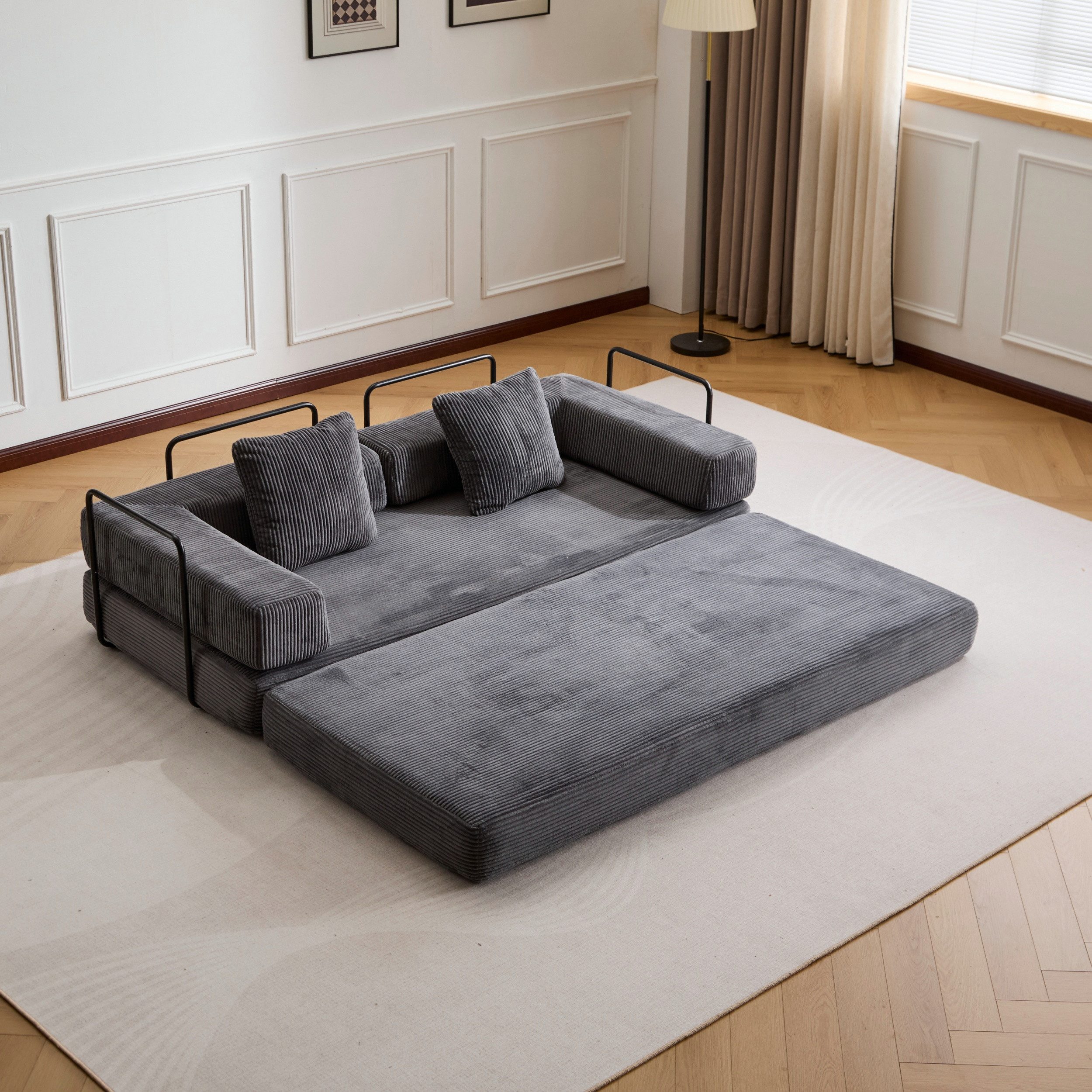 Leawin Sofa Faltbares Cord Schlafsofa, 4-in-1 günstig online kaufen