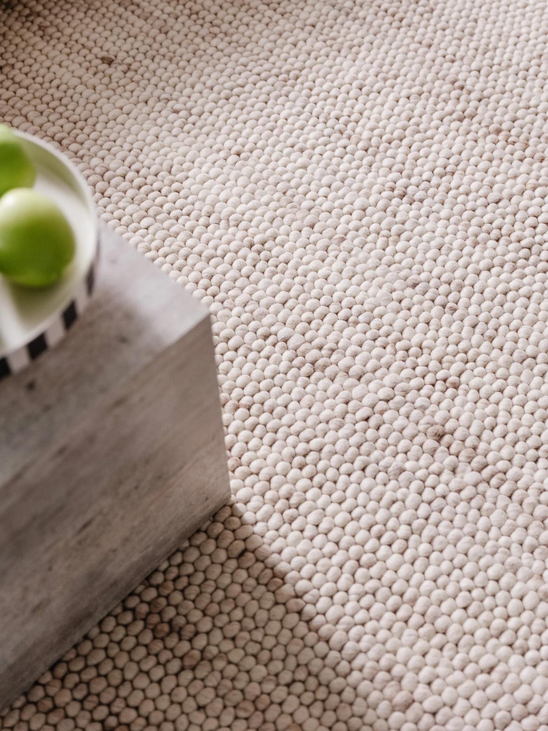 benuta Wollteppich Beads, rechteckig, Höhe: 11 mm, Teppich Wohnzimmer, Schlafzimmer, Esszimmer, Flur, Kunstfaser, Cozy